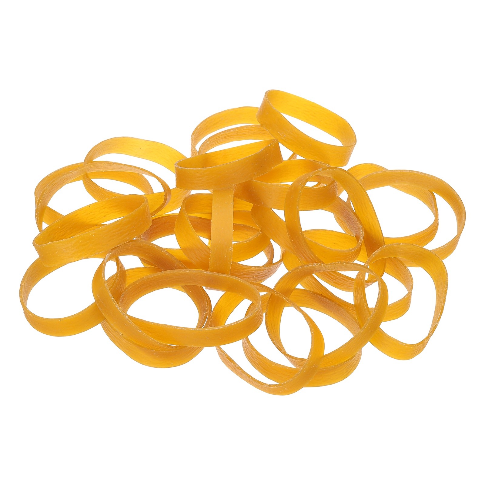 160Pcs Rubber Bands, 3.15x0.39 Inch Elastic Bands for Office Supplies, Yellow