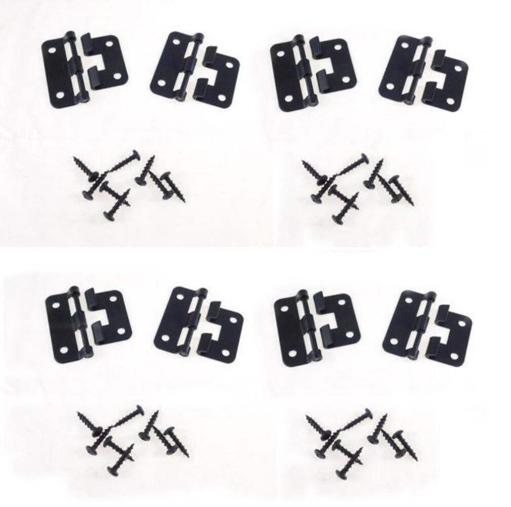 (8 PACK) PENN ELCOM P0625K Lift-Off Hinge 2 Piece Take-Apart Design - BLACK