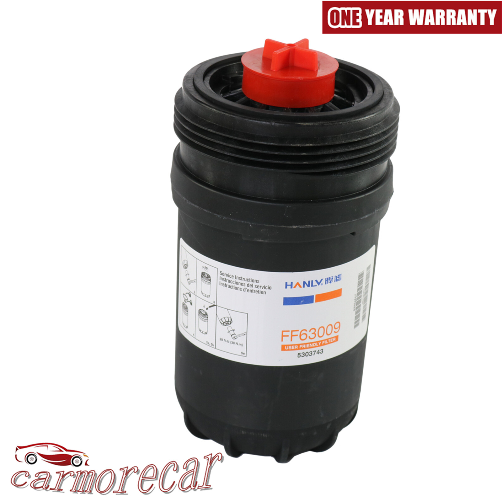Fleetguard FF63054NN Fuel Filter Replace FF63009 FF63054NN Pack of 6