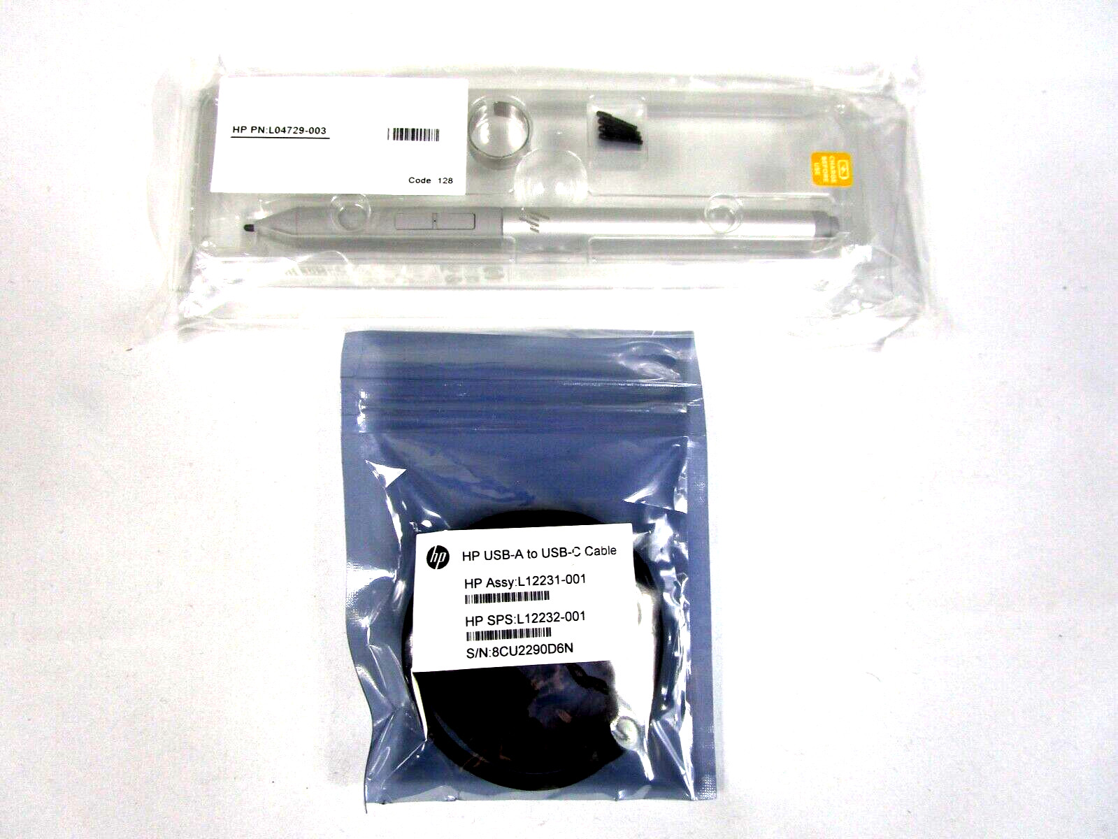 New Genuine HP G3 Stylus Pen HP Active Pen L04729-003 with USB A to USB C Cable
