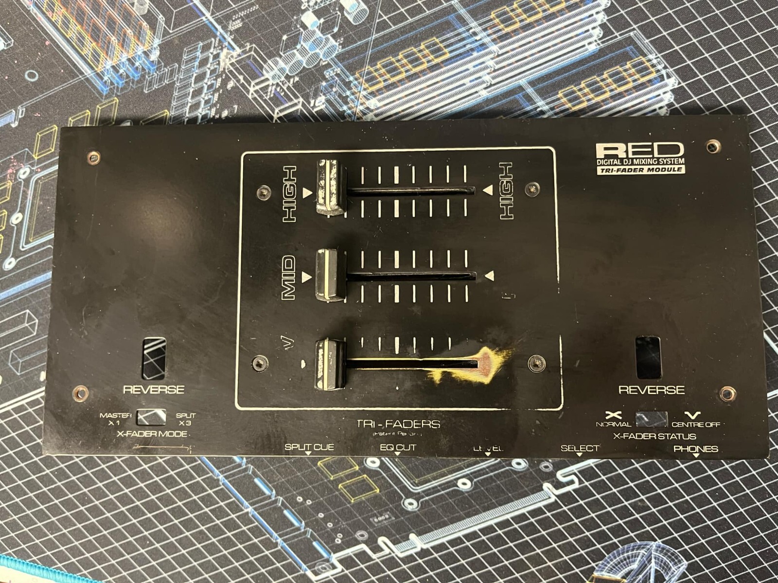 RedSound Infader DJ Mixer Triple Fader Pack - Used - FAIR Condition