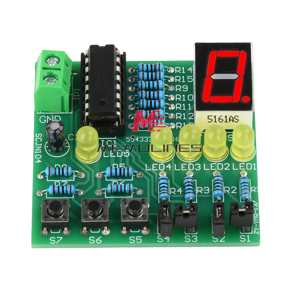 DC 5V DIY LED Decoding Display Electronic Parts DIY PCB Soldering Practice Kit