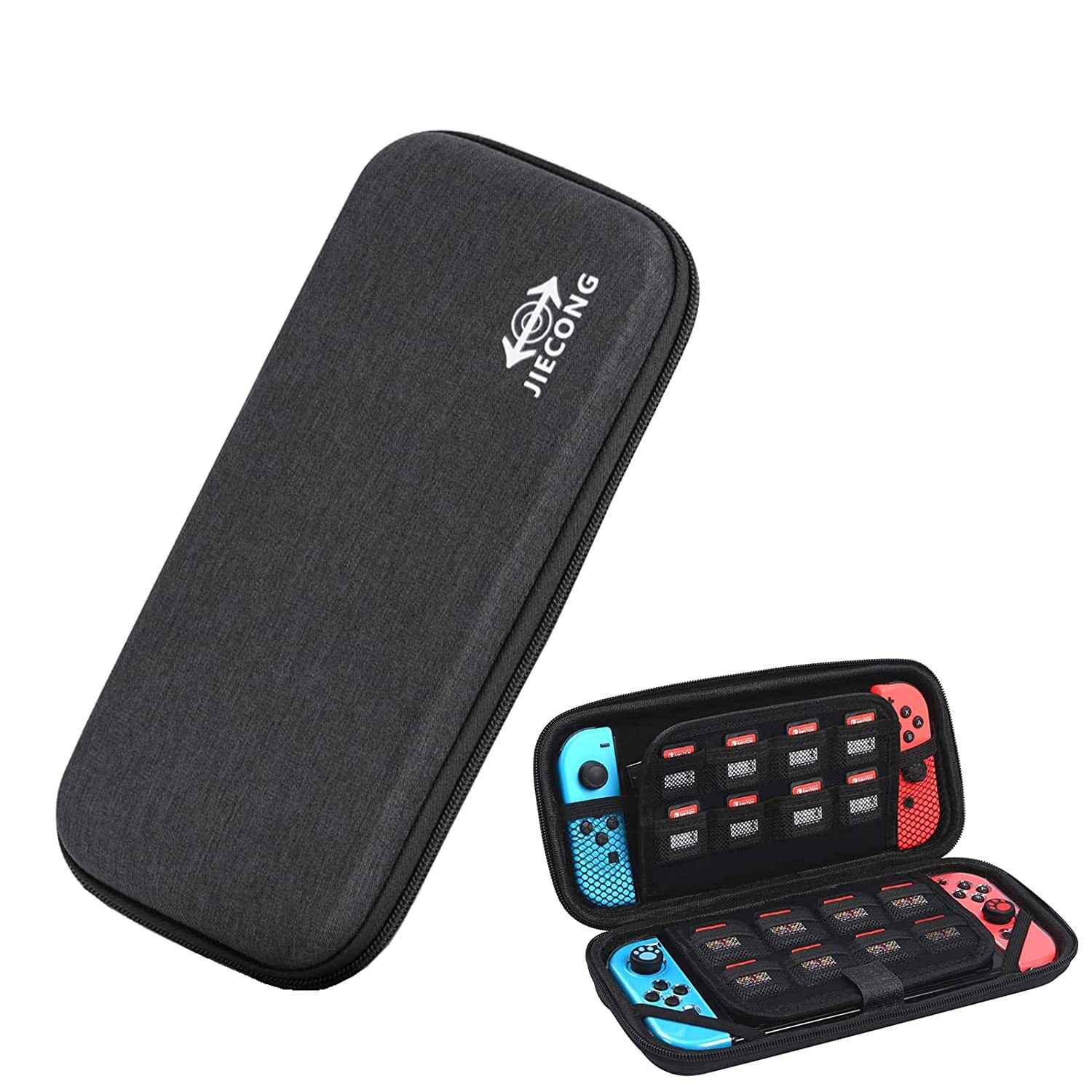 Hard Carrying Case for Nintendo Switch Hardshell Portable Travel Pouch Black