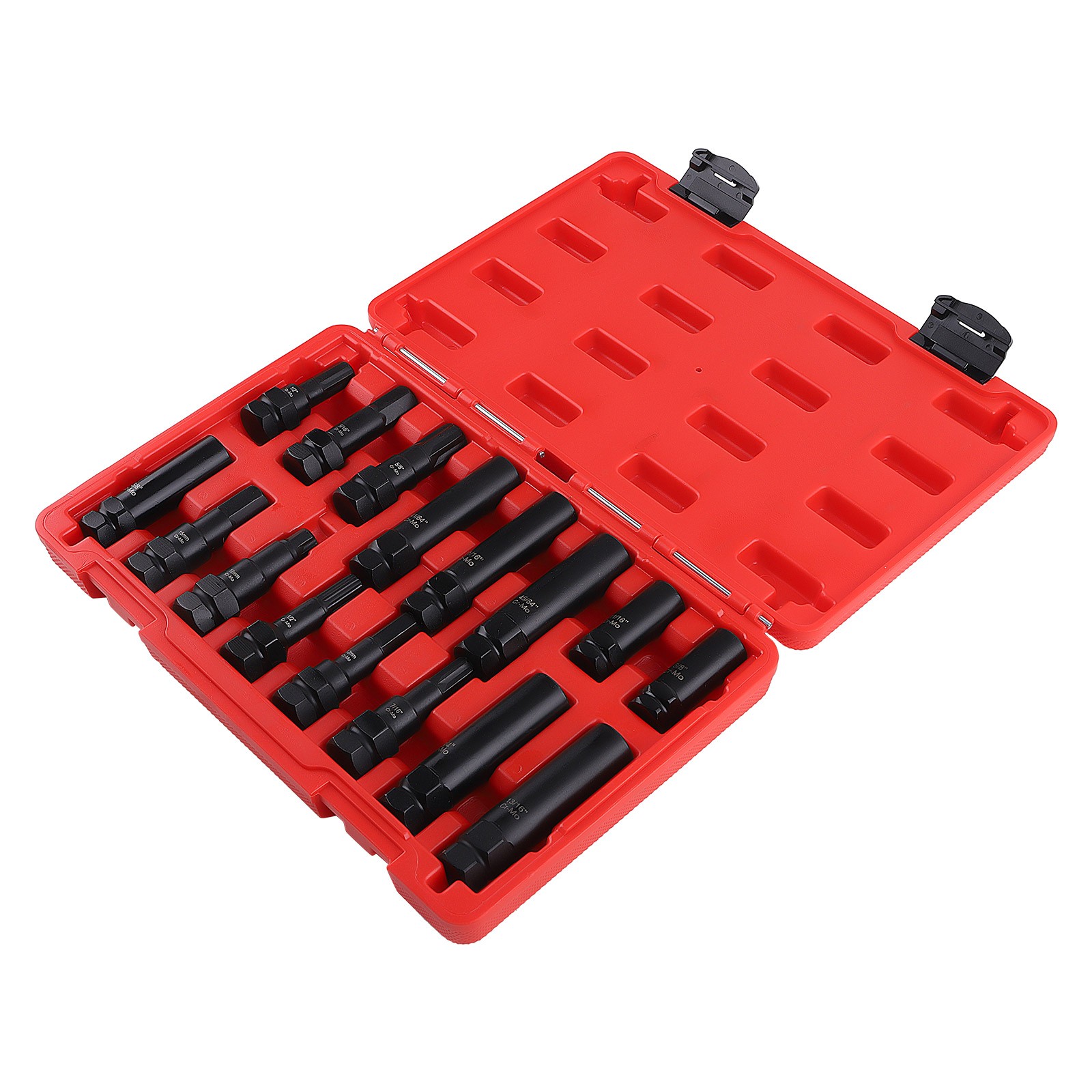 16PCS Master Wheel Locking Lug Key Set, Wheel Lock Removal SKT Tool Kit