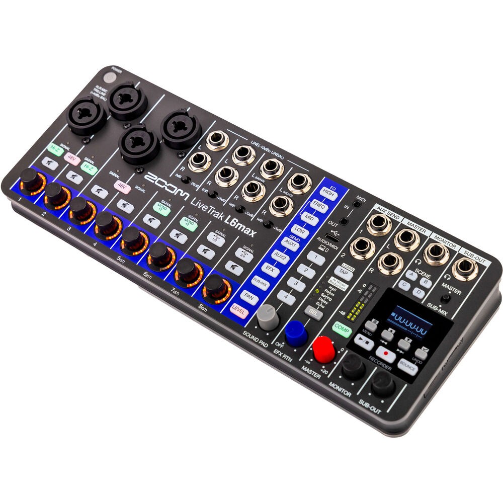 Zoom LiveTrak L6max 12-Channel Digital Mixer / Recorder