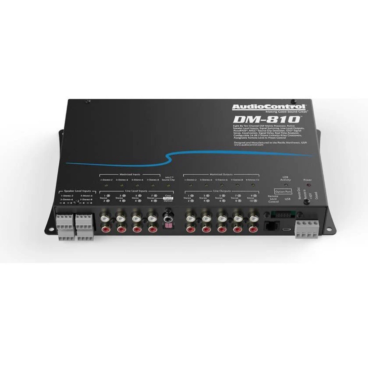 AudioControl DM-810 8 x 10 out Matrix DSP Digital Sound Processor Audio Control