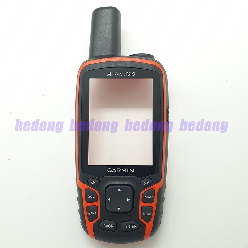 For Garmin Astro 320 Plastic Front Cover Frame Housing Shell Button Glass