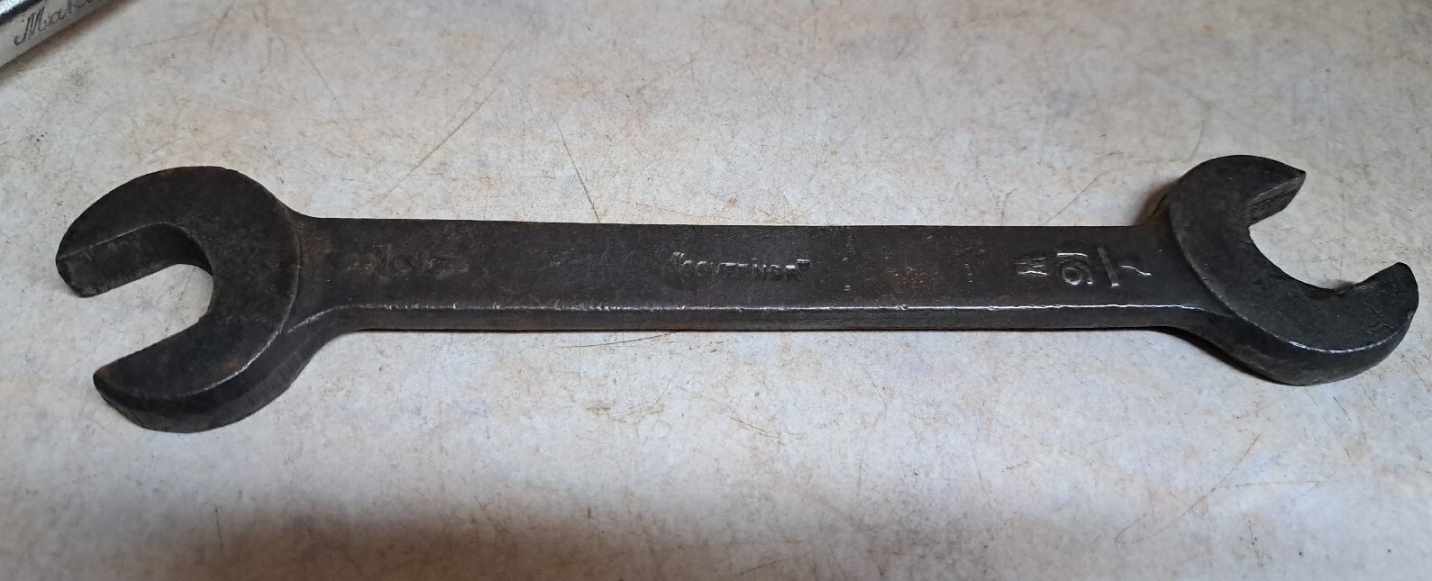 A Vintage Open ended Spanner GOVERNOR 7/16w x 1/2w