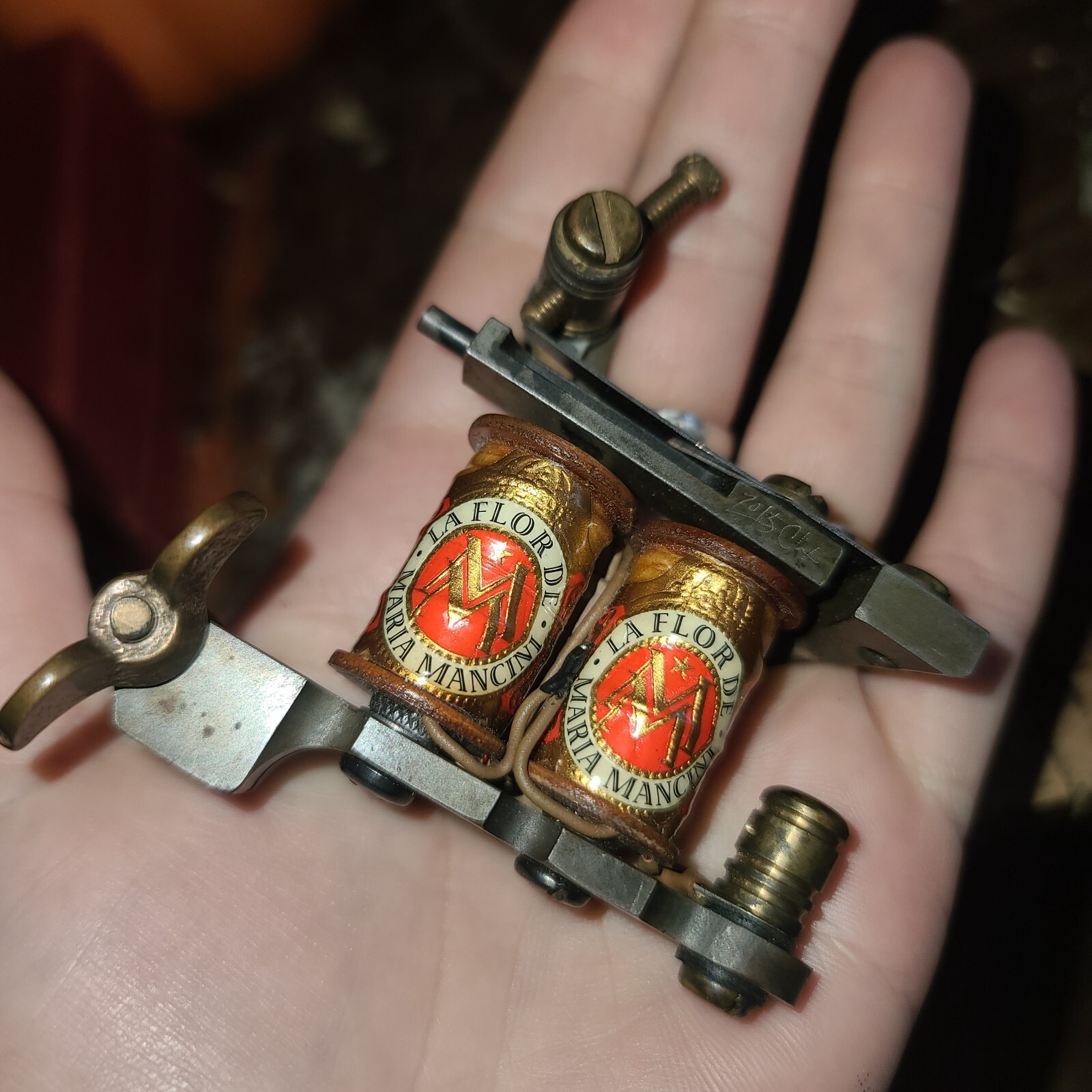 TATTOO MACHINE- Hand crafted-Bare Knuckle Irons-Chris Quidgeon-2015