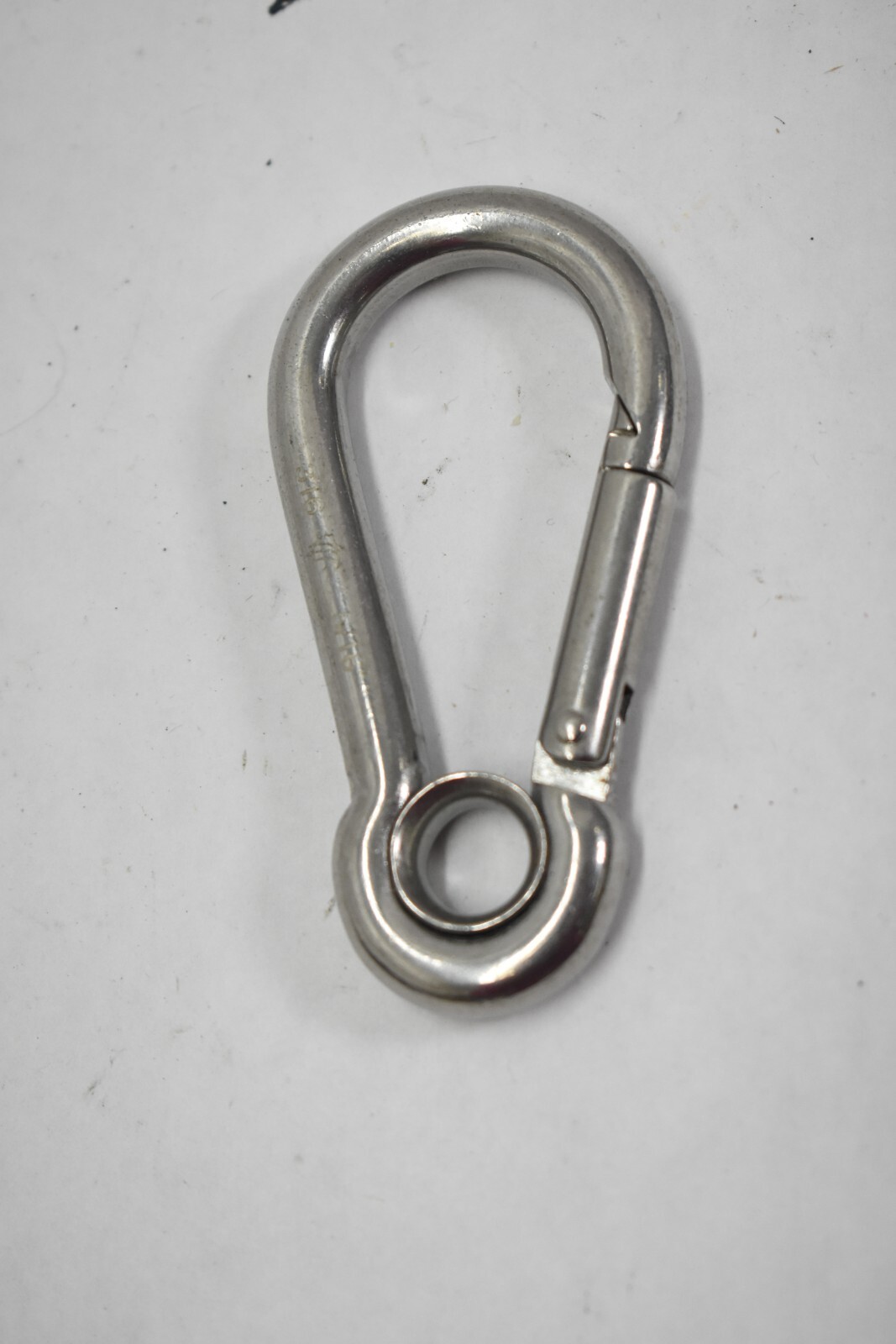 Boat Marine Clip Steel Safety Spring Hook Carabiner w/ Rope Holder 3 Pack