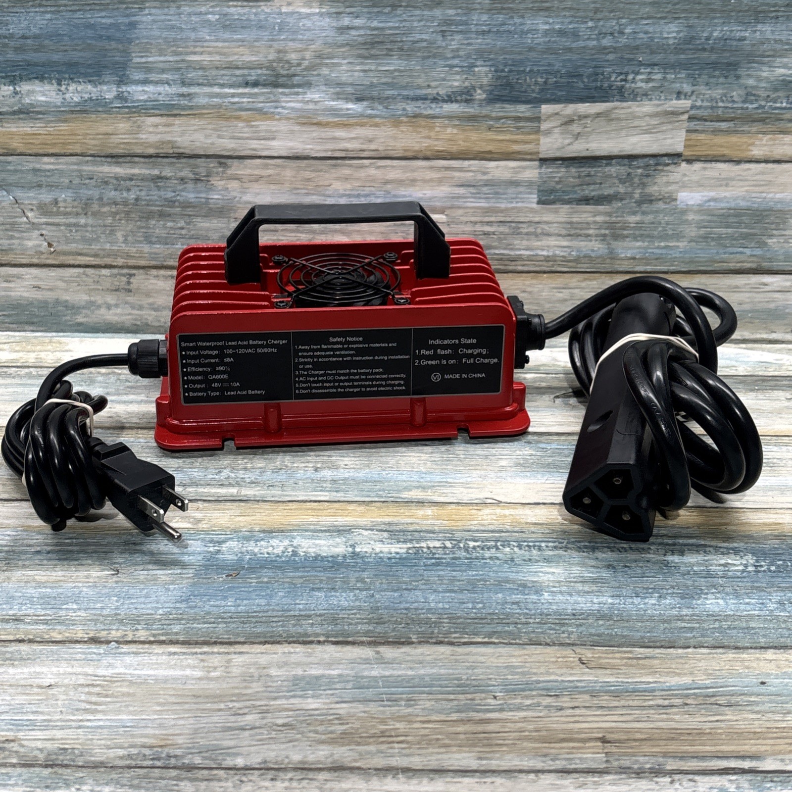 48V Golf Cart Battery Smart Charger 15 AMP EZGO RXV TXT 3 Pin- Fast Shipping