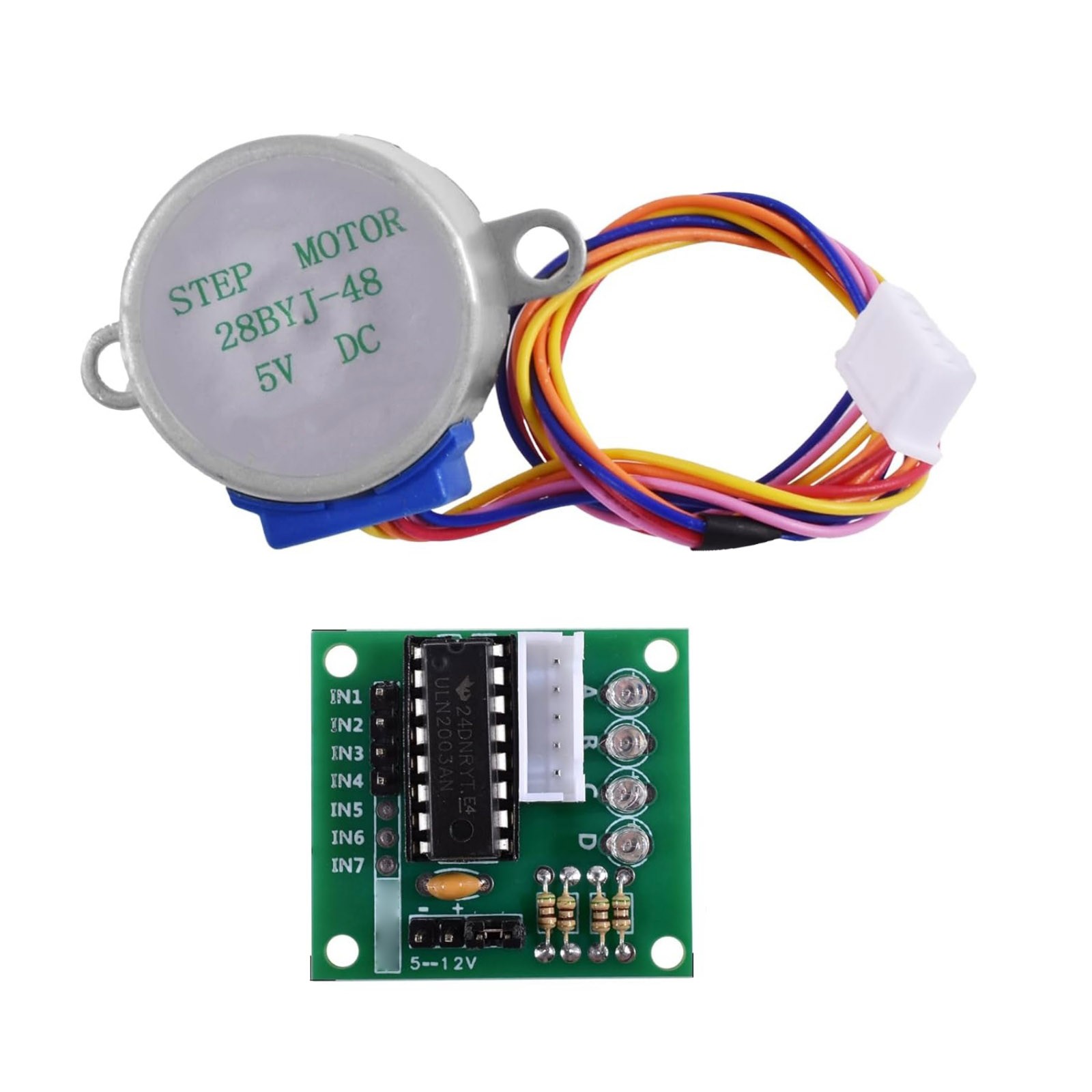 ULN2003 Stepper Motor Driver Board With 28BYJ-48 5V Motor For Raspberry Pi