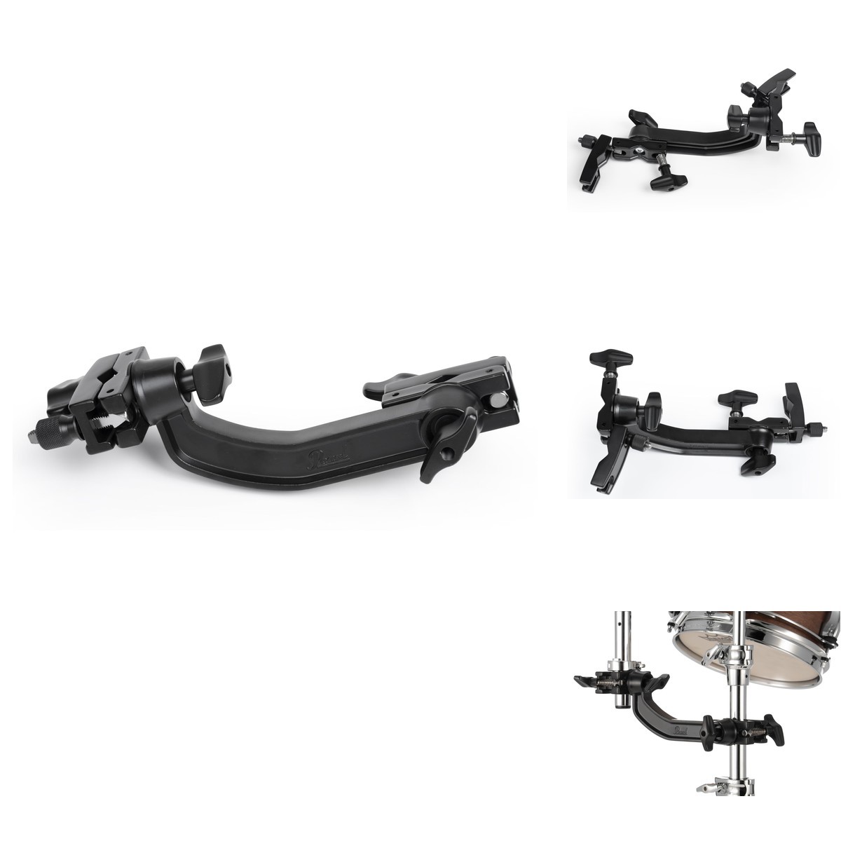 Pearl AX25L/B Long Two Position Twin Revolving Adapter - Black