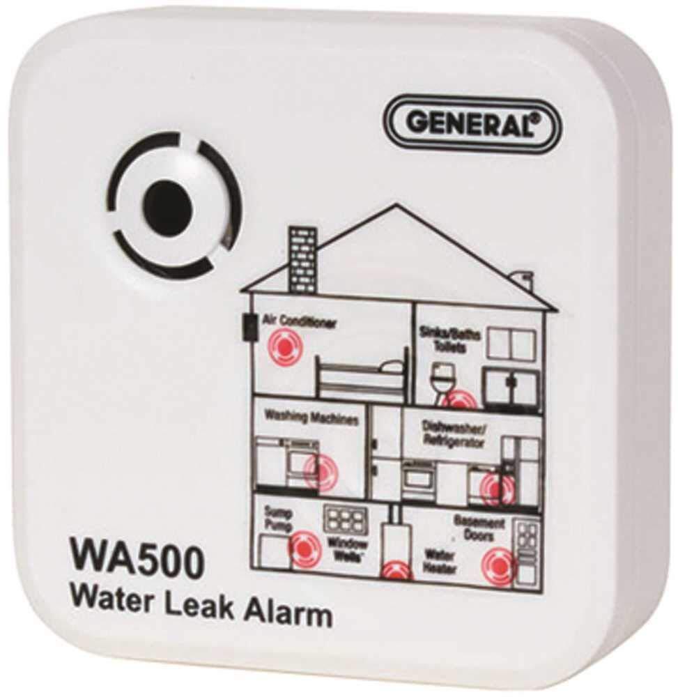 General Tools WA500 Water Leak Alarm, White