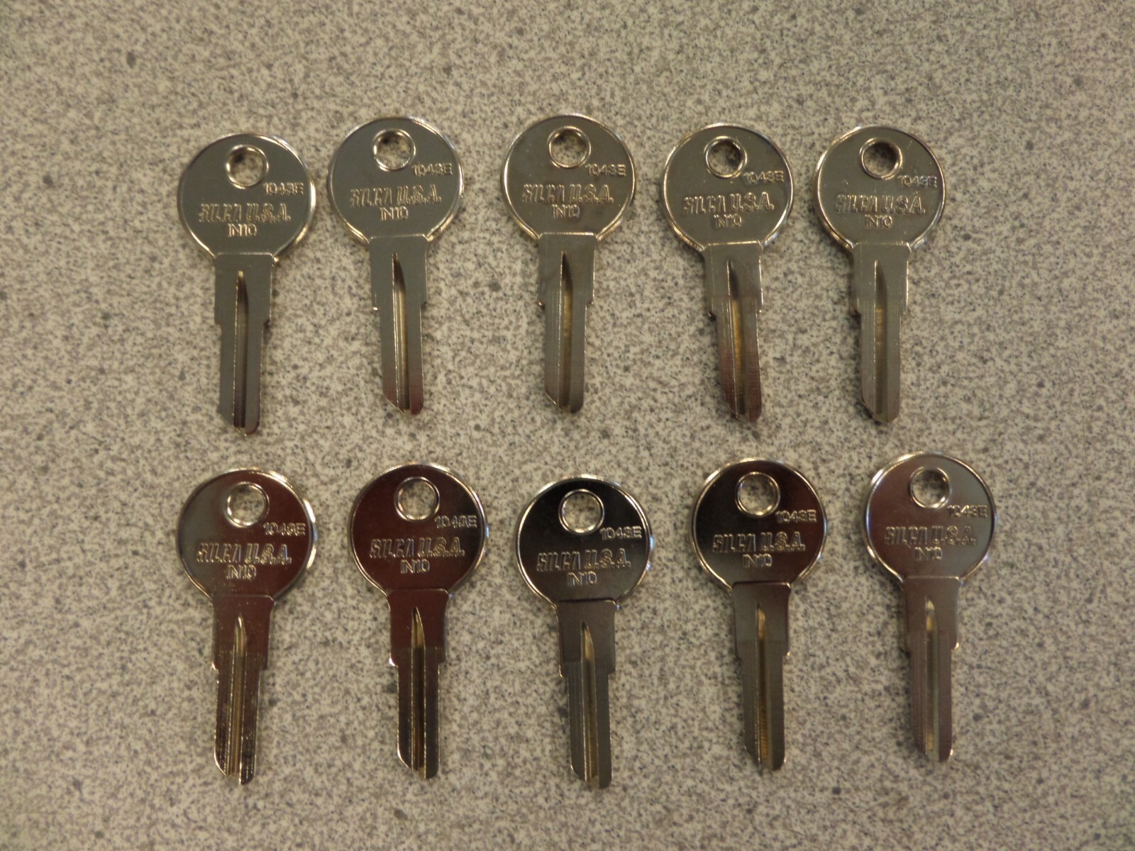 SILCA IN10 ILLINOIS 1043E KEY BLANKS PACK OF 10