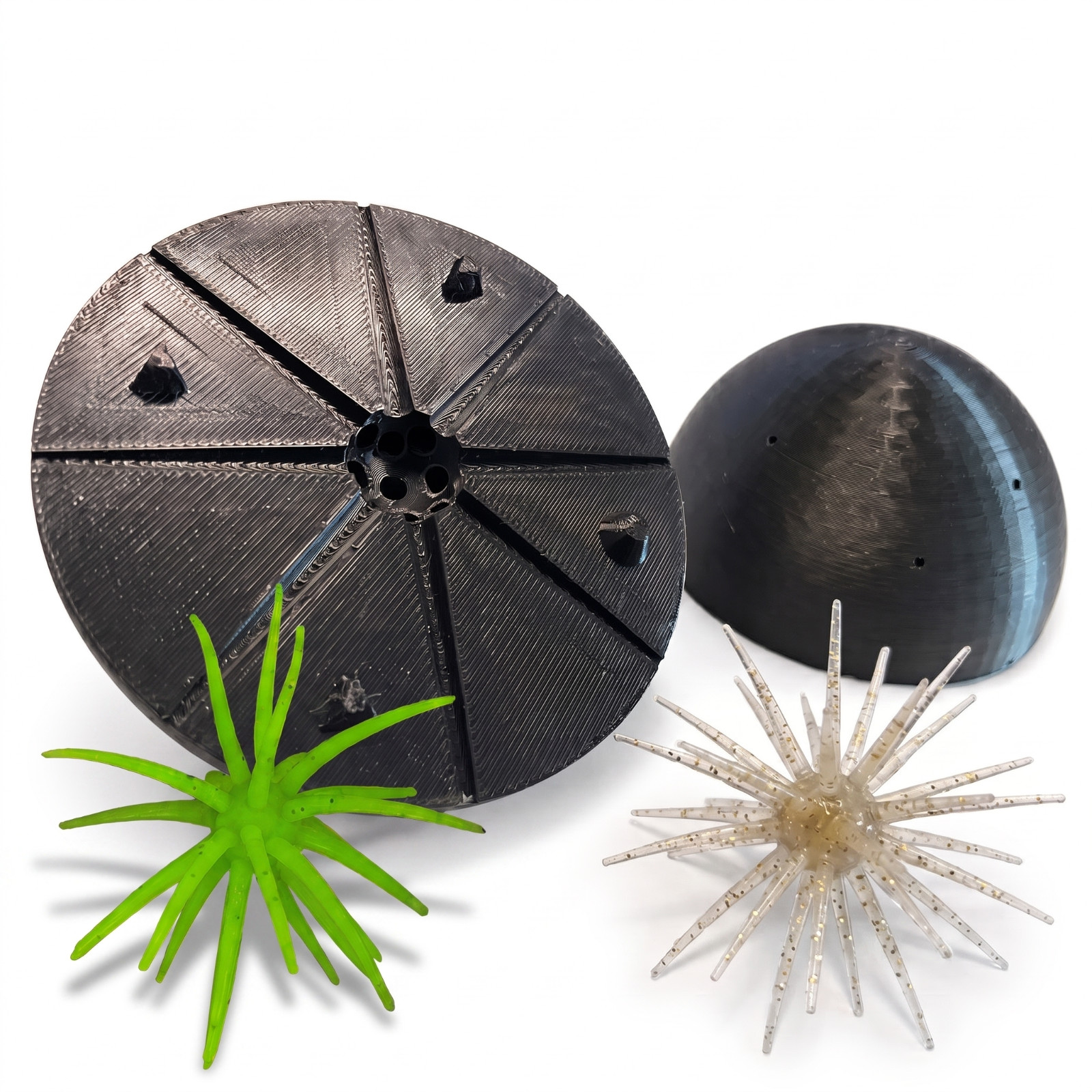 Urchin Fuzzy Dice Soft Plastic Bait Mold DIY Bass Fishing Lure 13mm/20mm