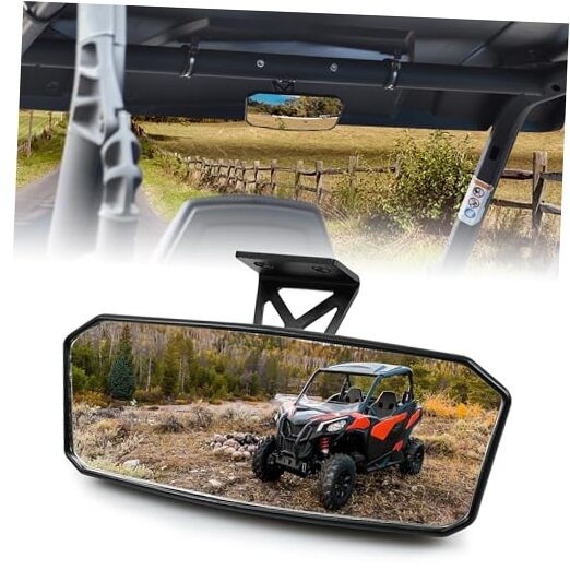 UTV Center Rear View Mirror for Can Am Commander Defender Maverick Trail Sport