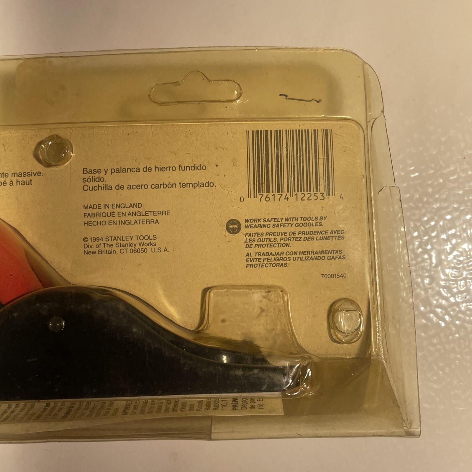 Stanley 1994 Block Plane 12-253 Brand New Solid Cast Iron Base/Level