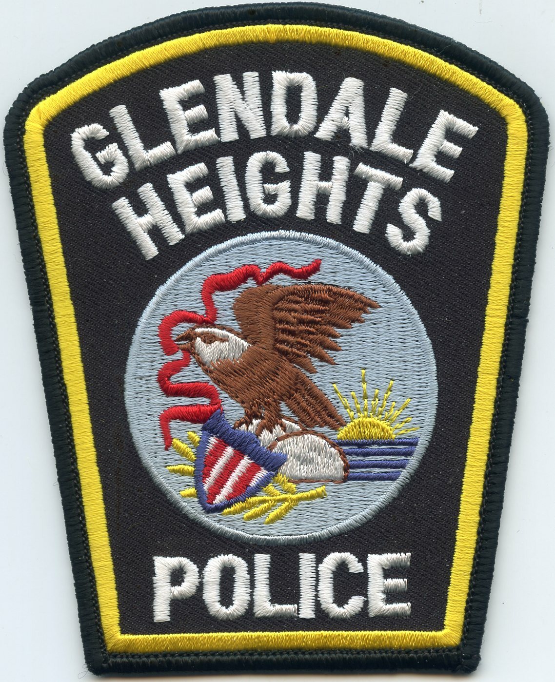 GLENDALE HEIGHTS ILLINOIS IL state seal POLICE PATCH