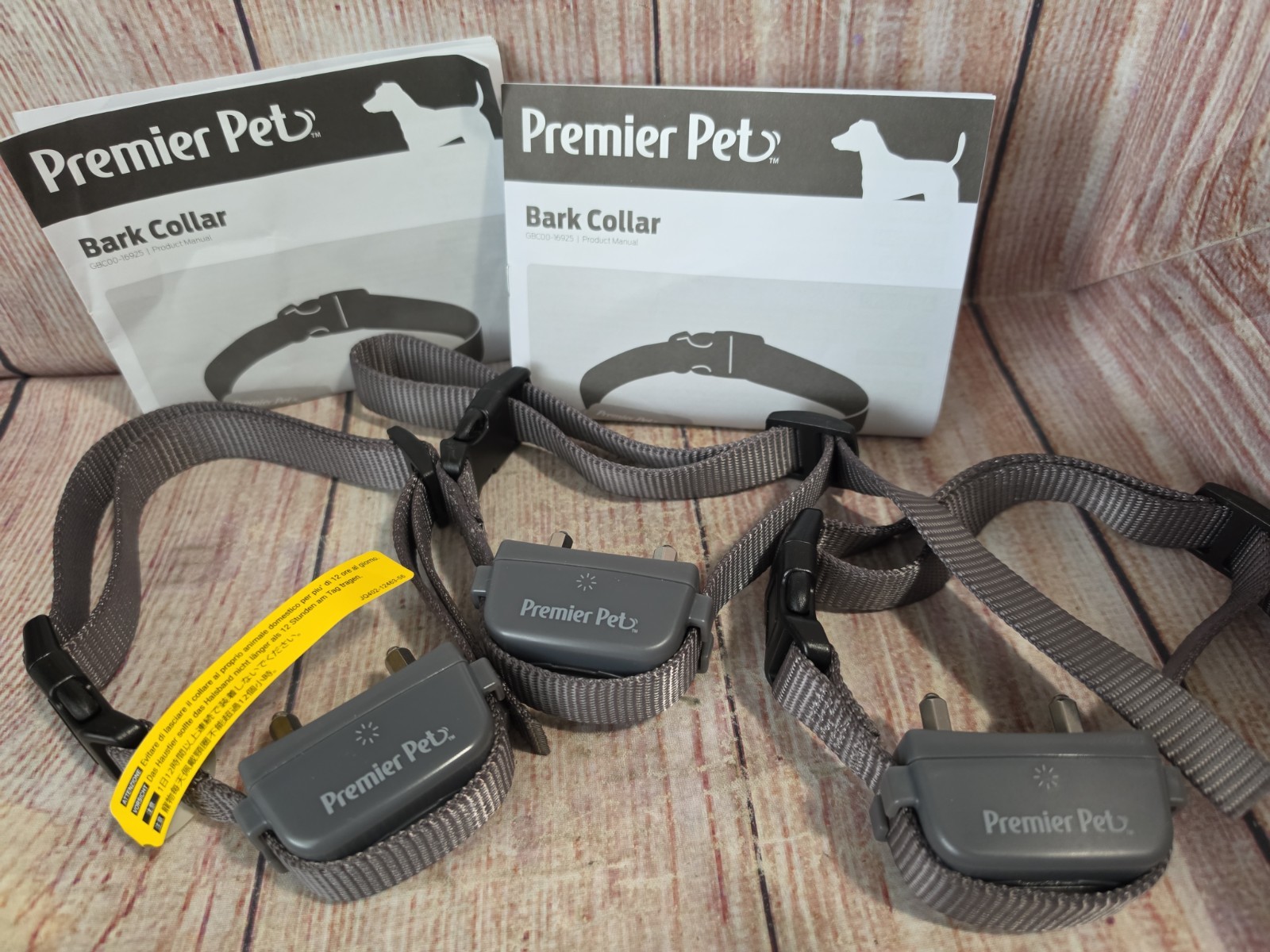 3x Premier Pet Bark Collar GBC00-16925 for 8lb + Up to 6 Months  NEW