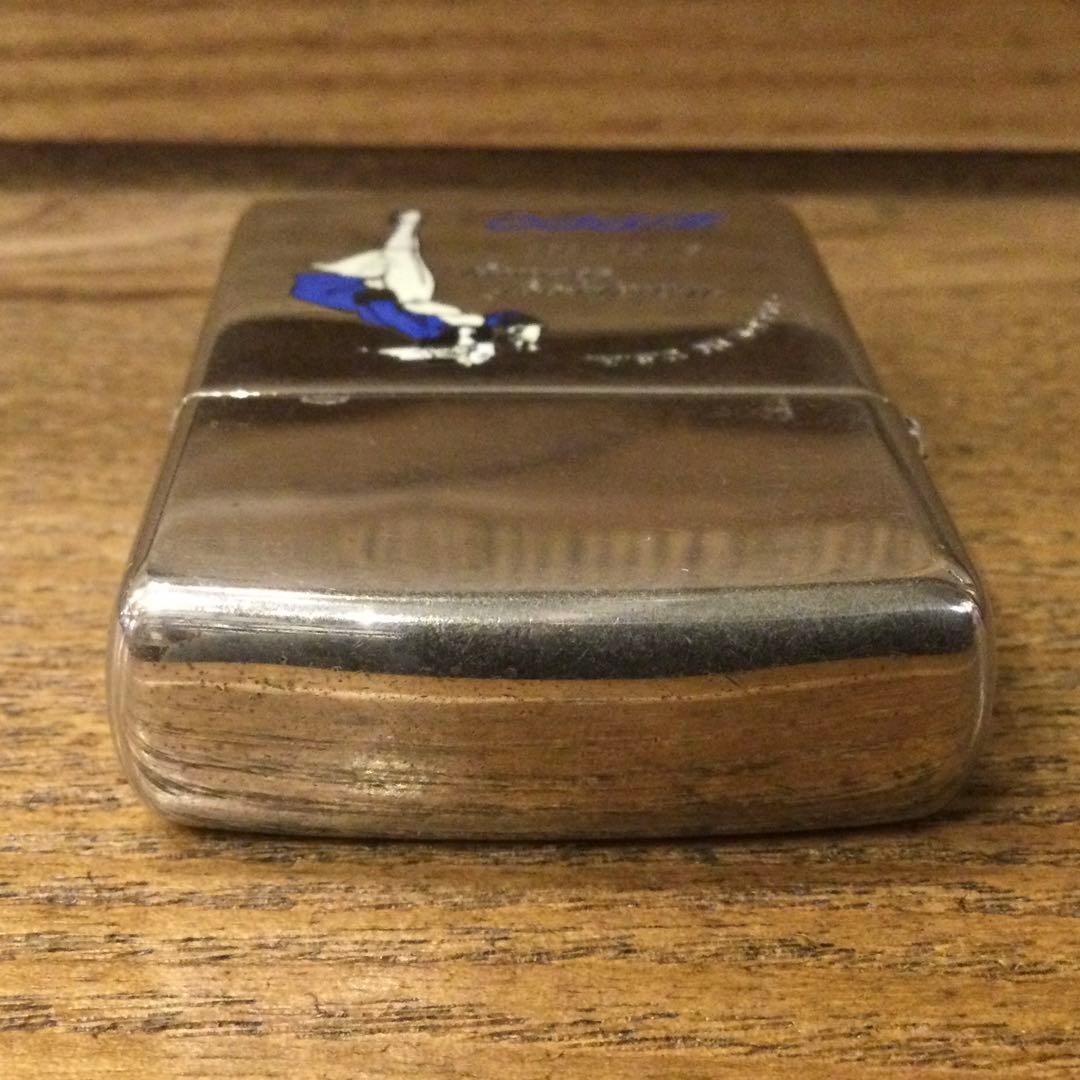 ZIPPO Windy Silver Plate Costume Girl Pattern Blue