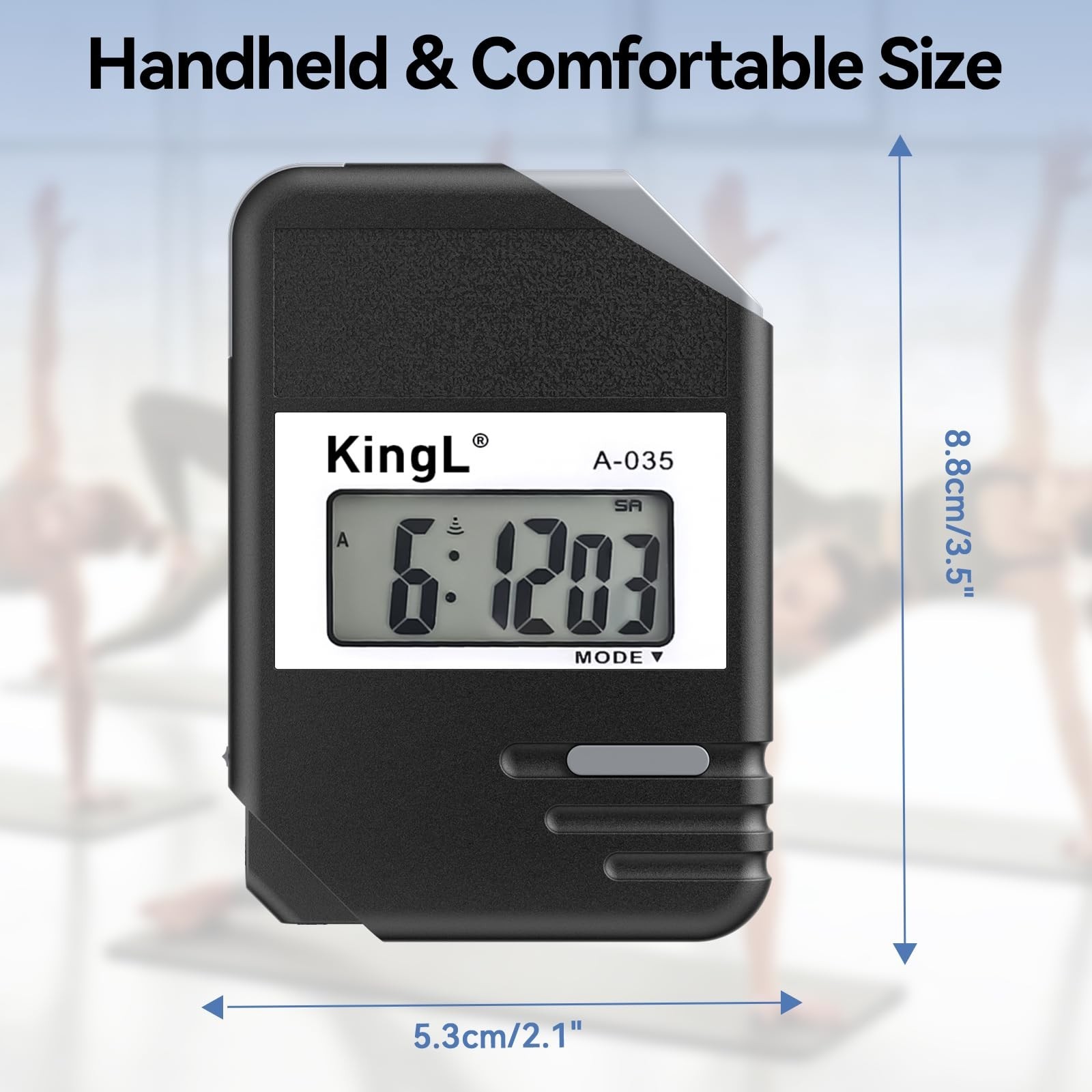 2 Pack Digital Stopwatch Timer with Large Display,Lap Split Mode, Waterproof ...