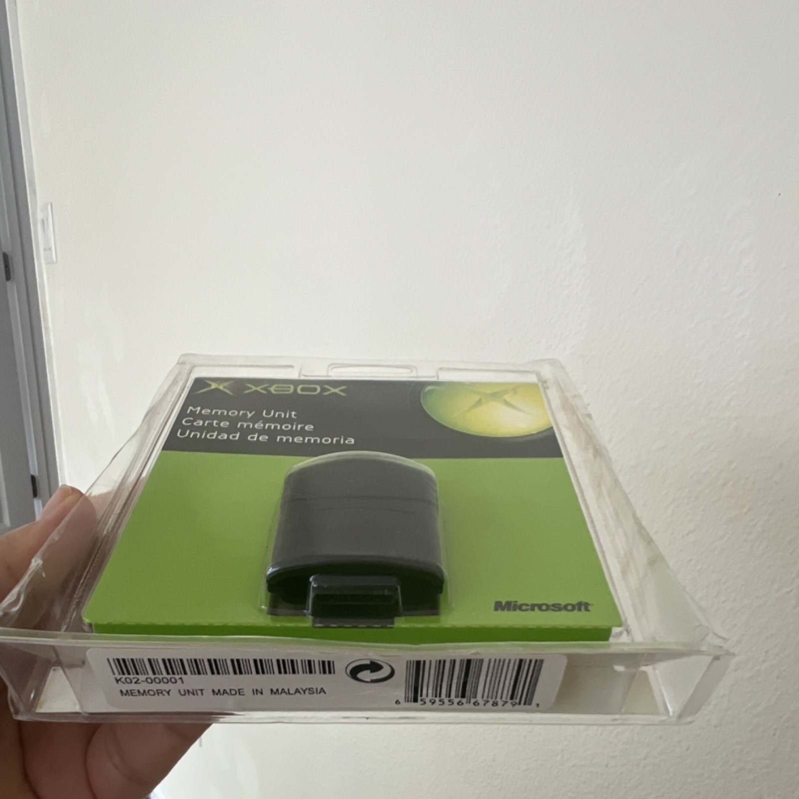 Microsoft Original Xbox Memory Unit Memory Card Black K02-00601 X08-25319 NEW