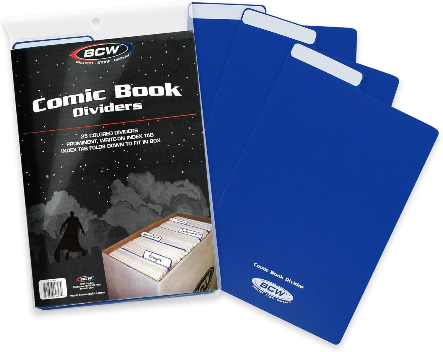 Comic Dividers - 25 Pack | Archival Polyethylene Plastic Dividers | Organize Com