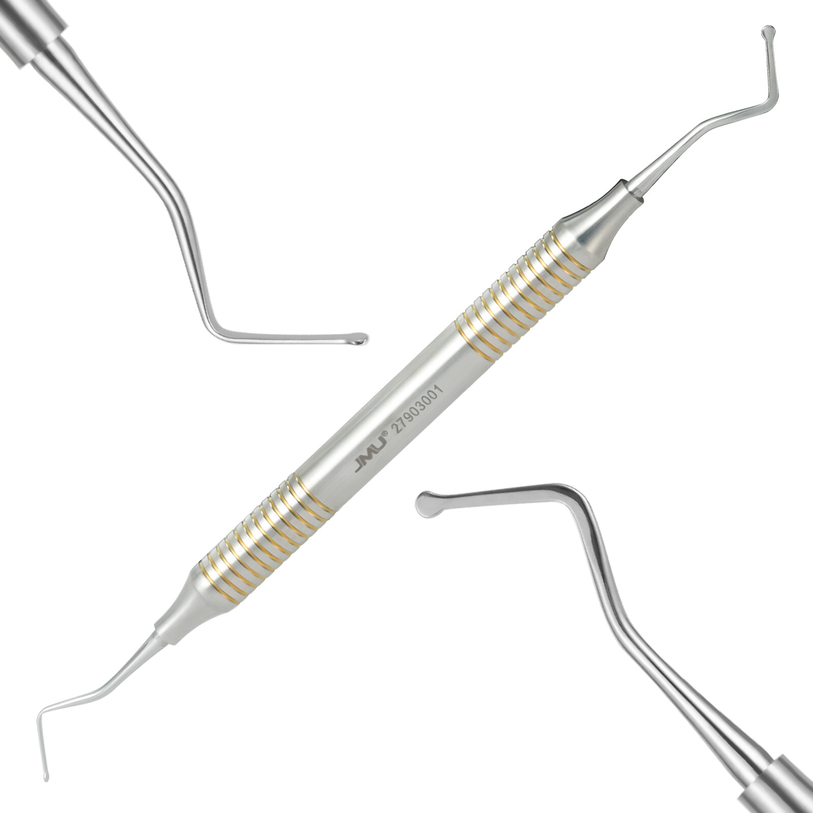 3Pcs Cord Packer Dental Gingival 1.5mm Retraction NON-SERRATED Dental Instrument