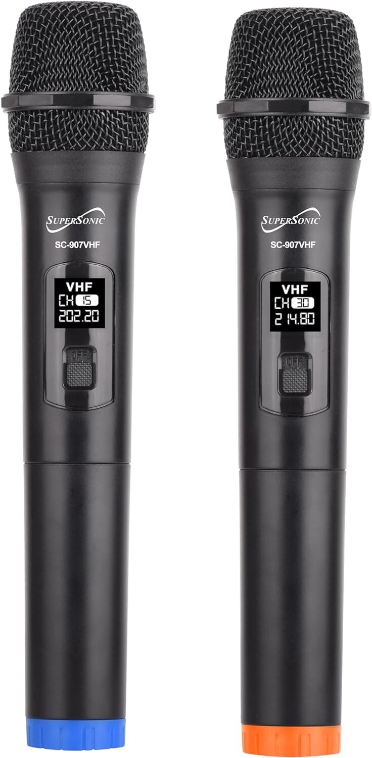 Supersonic SC-907VHF VHF Dual Fix Channel Wireless with Microphone