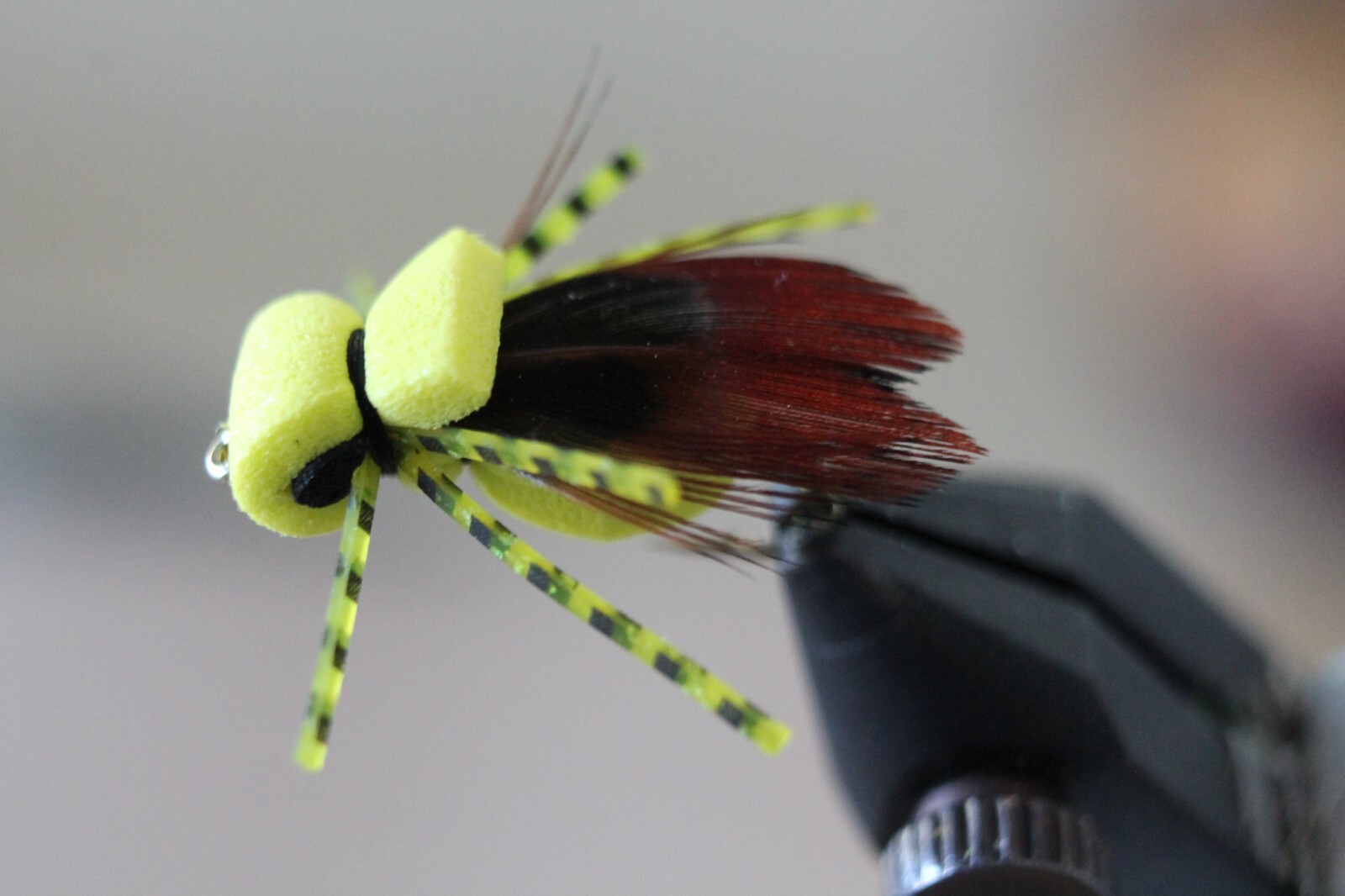 ZEKE'S FOAM BEE SIZE 10 HOOK TROUT BLUEGILL FLY FISHING