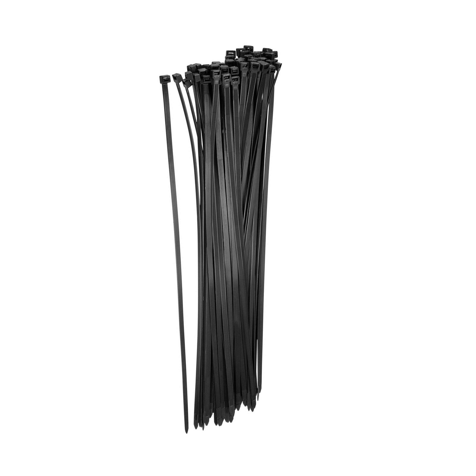 60Pcs Cable Zip Ties Nylon Cable Wraps for Home, Garage 18x0.18 Inch Black