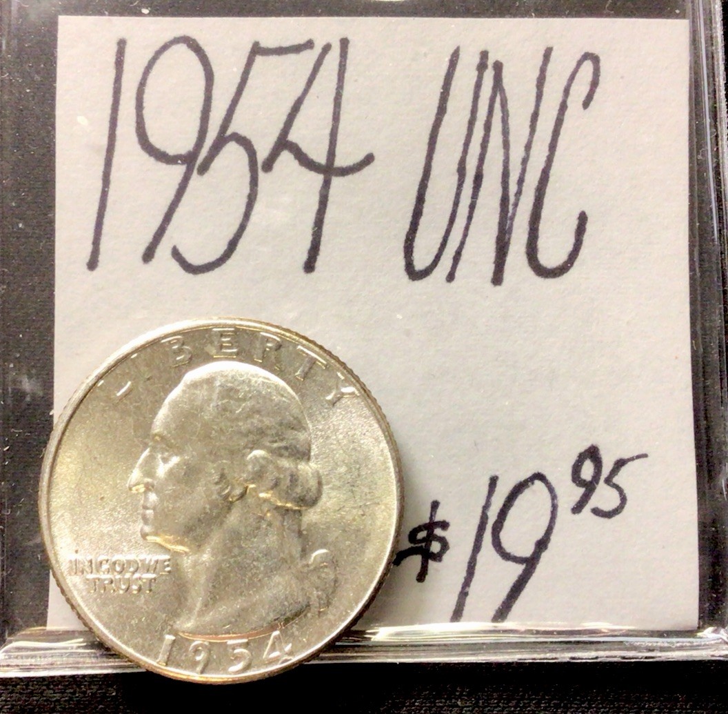 1954 Washington Silver Quarter UNC! ENN Coins