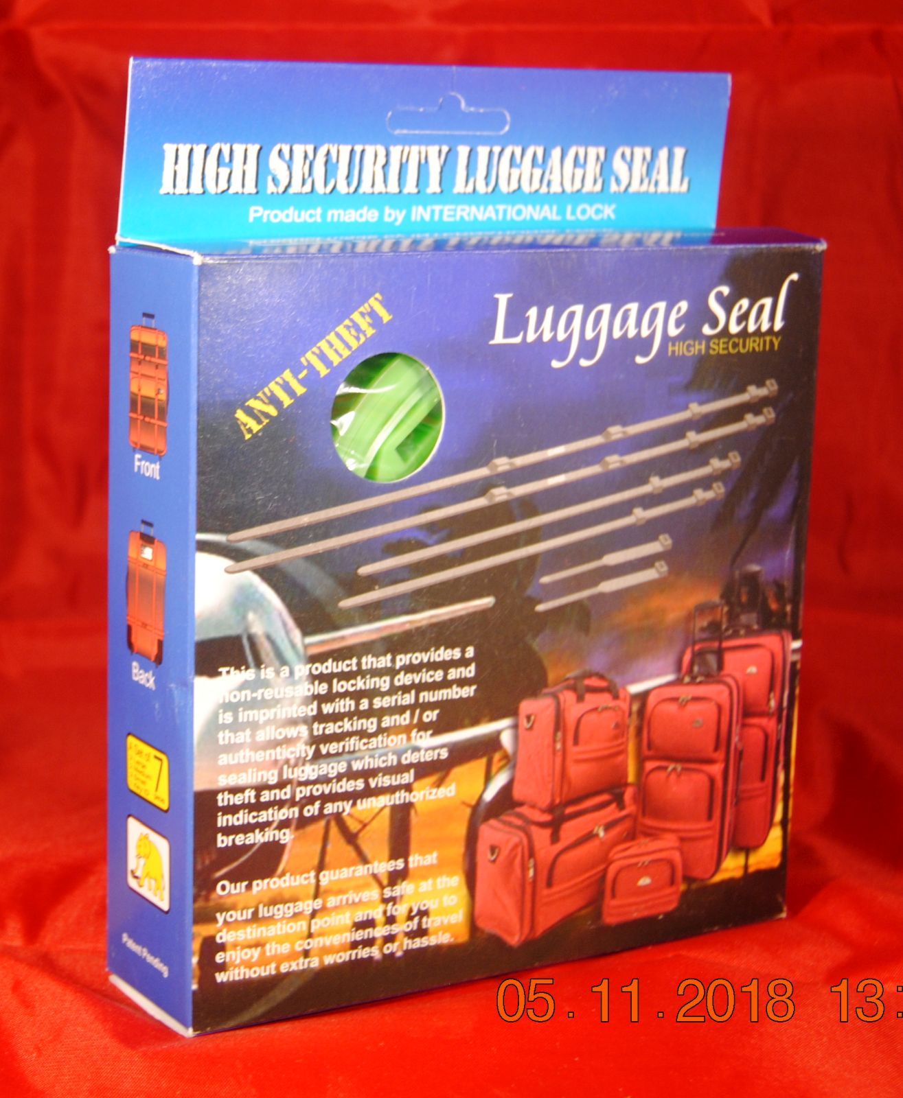 HIGH SECURITY LUGGAGE SEAL ANTI THEFT NON-REUSABLE LOCKING DEVICE NEW FREE SHIP