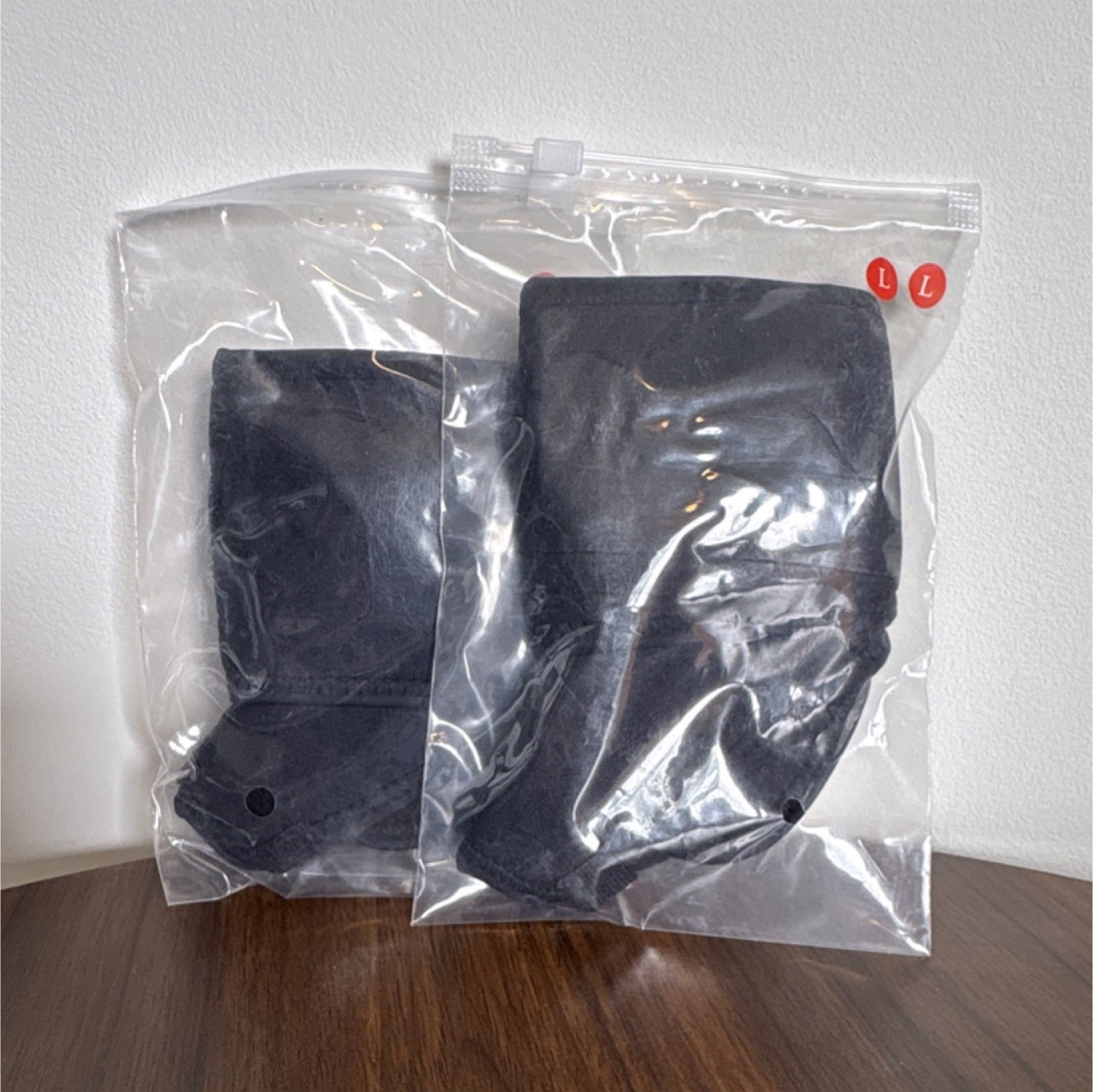 *2PACK* Black Adjustable Neoprene Wrist Wraps Pair, Size L, LEFT