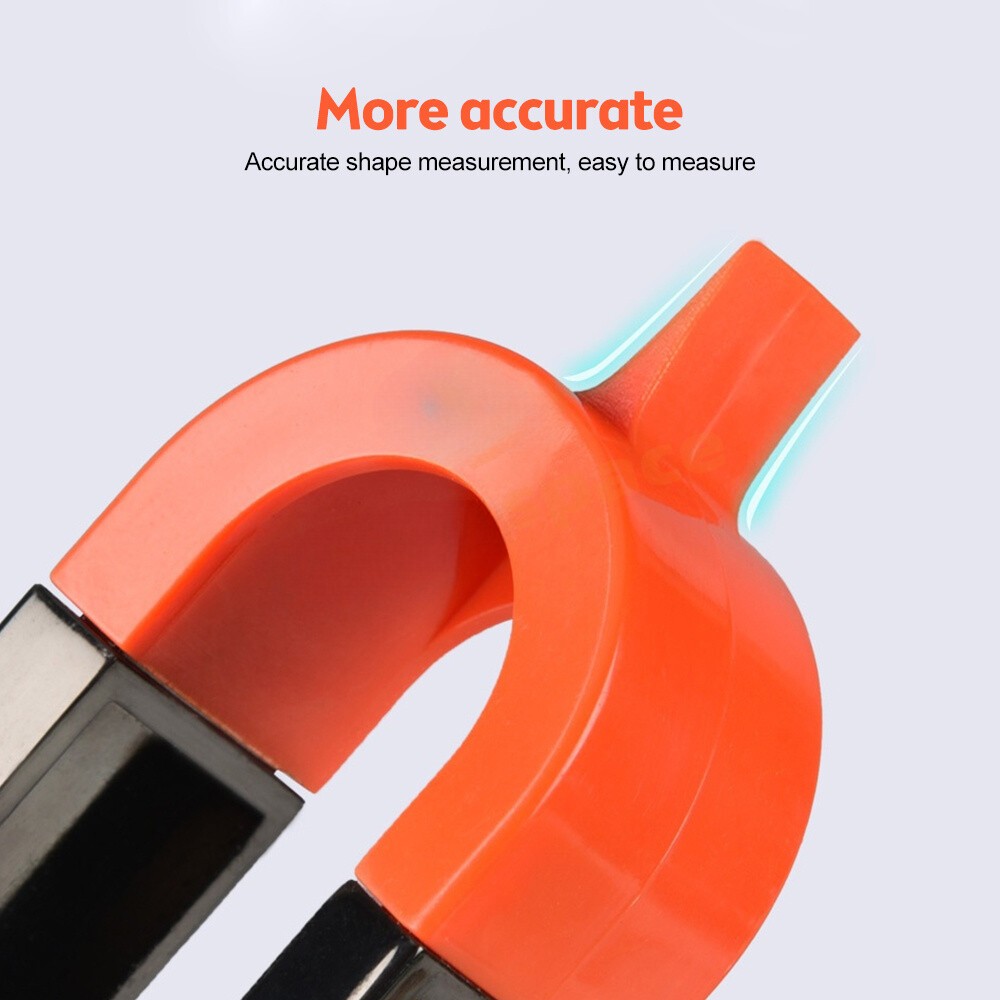 Lockable Scribing Ruler & Contour Gauge for Accurate Woodworking