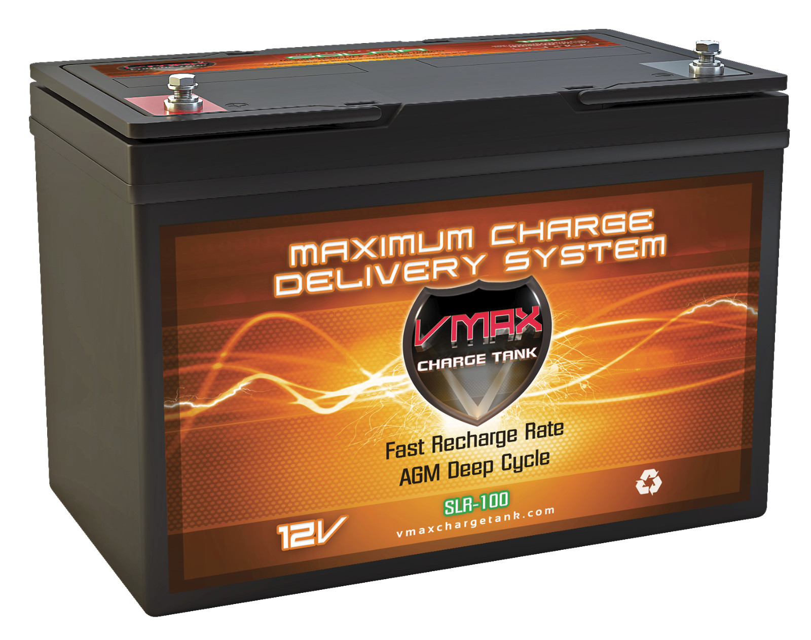 VMAX SLR100 12V 100Ah AGM Deep Cycle Solar Battery for KYOCERA PV Solar Panels
