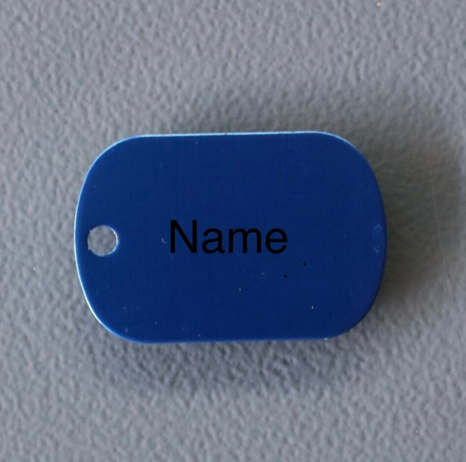 Laser Engraved Military Dog Tags