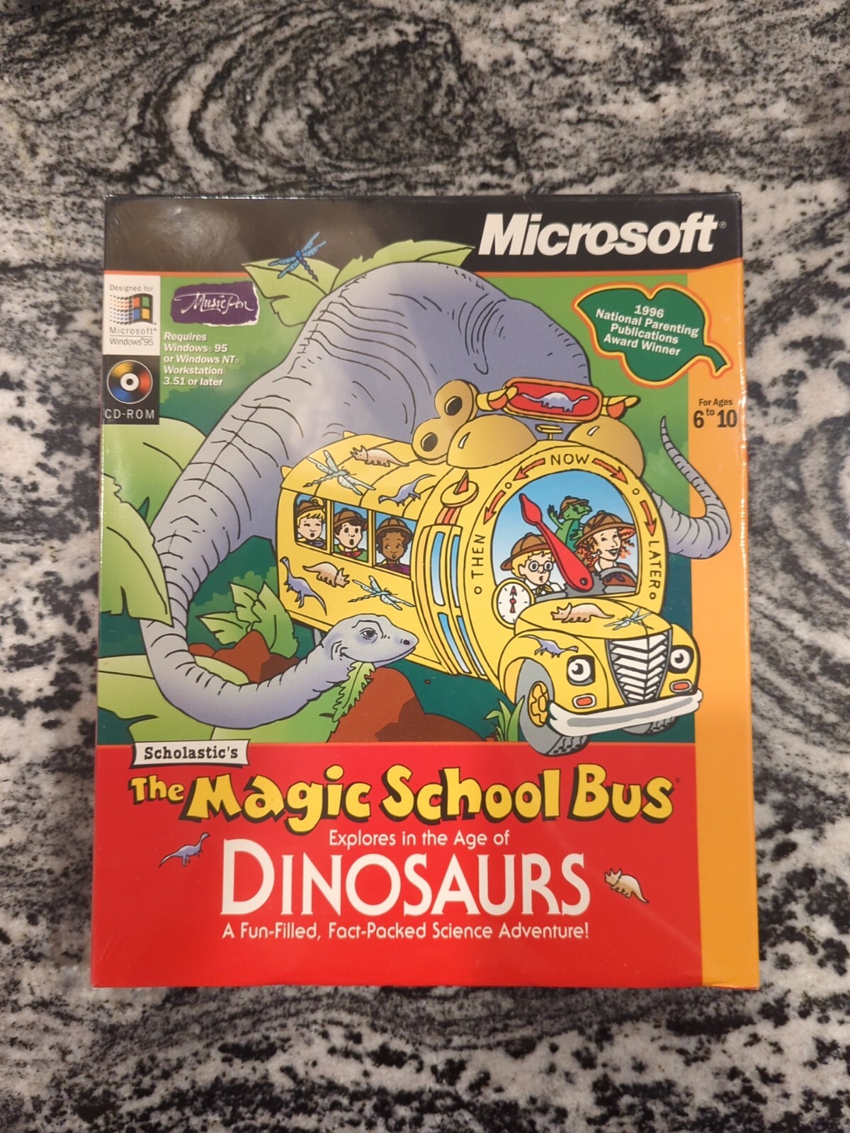 New! MICROSOFT Scholastic's The Magic School Bus Explores Age of Dinosaurs