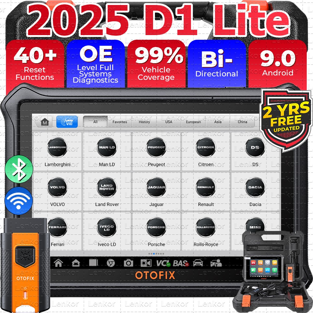 2025 OTOFIX D1 Lite Bidirectional Full System Diagnostic Tool Key Coding Scanner