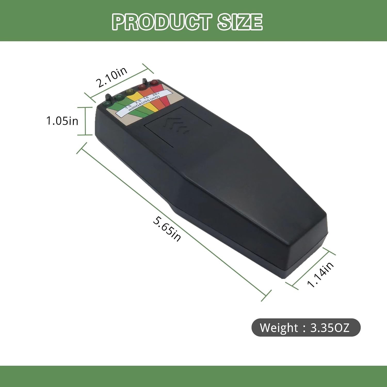 Compact 5 LED EMF Reader for Ghost Hunting | Portable Paranormal Detection Tool