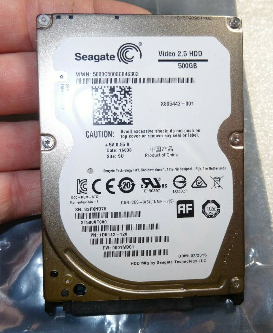 XBOX ONE 1540 2014-2015 Seagate 500GB SYSTEM HD ONLY-Good-Tested-READ
