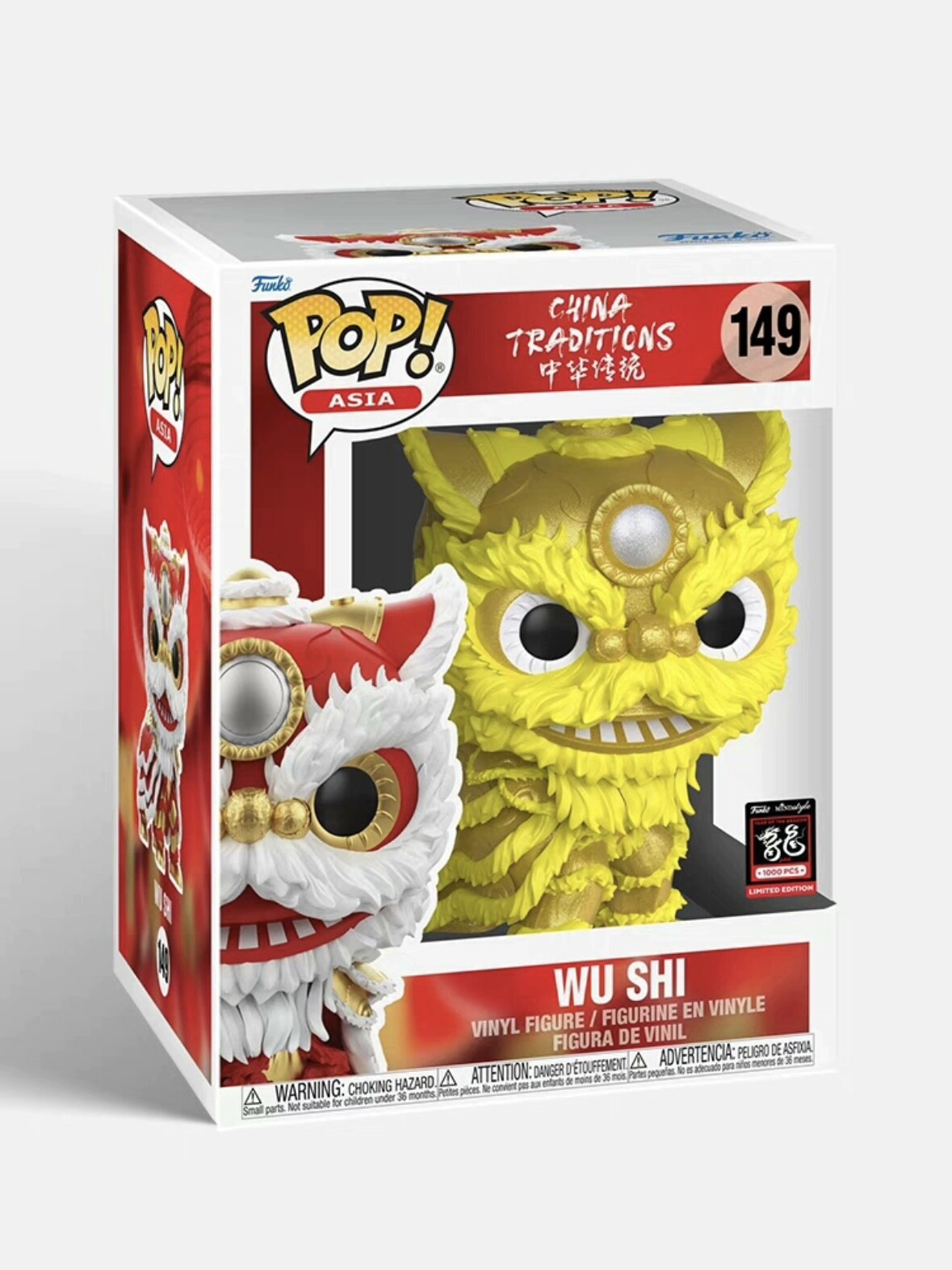 Funko Pop! Asia China Traditions Wu Shi gold Dragon Limited #149 Vinyl figure