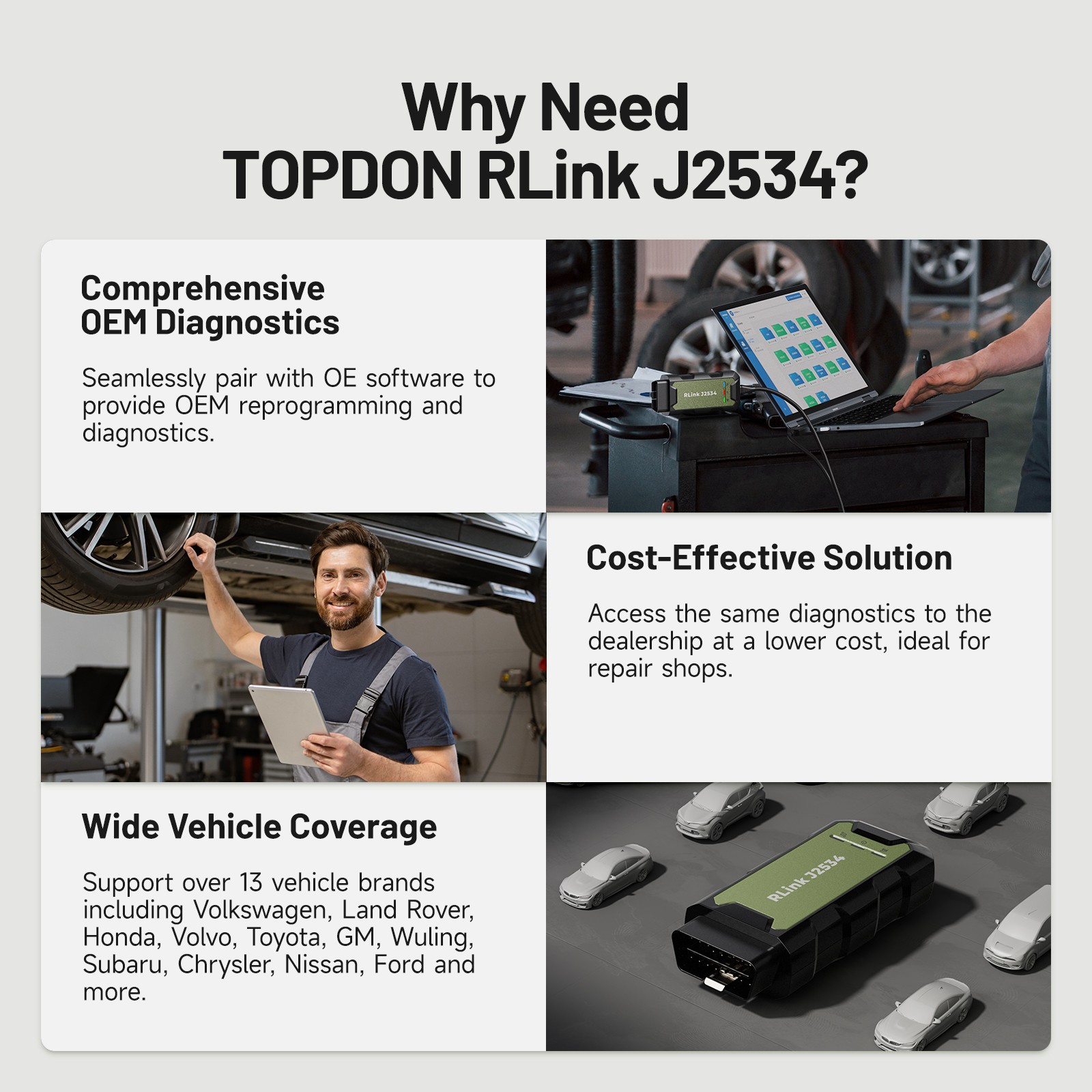 🔥NEW TOPDON RLink J2534 Pass-Thru Programmer 100% Original