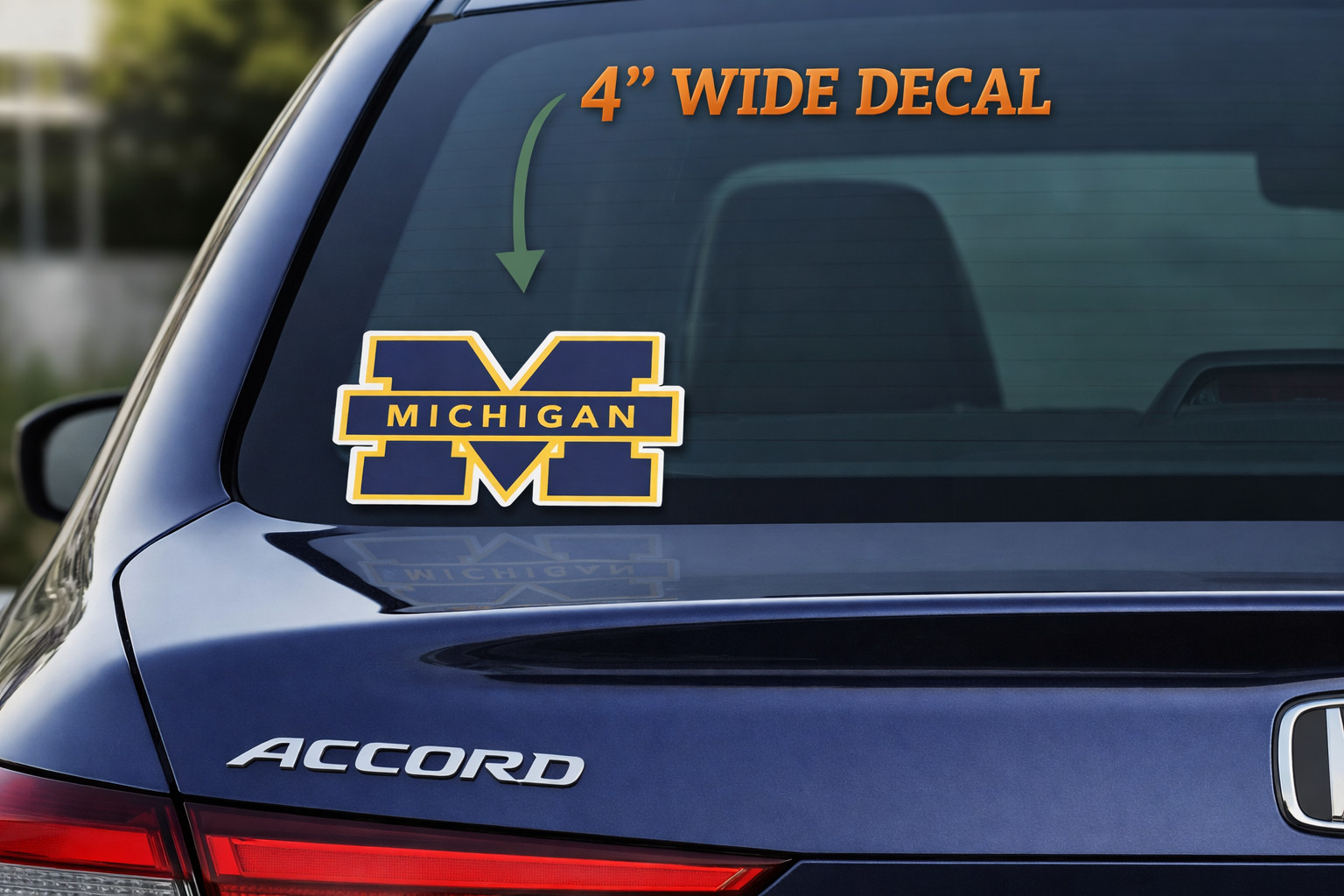 University Of Michigan  Blue 1 Pair of Stickers Car/Truck 3.0" x 4.0" p86