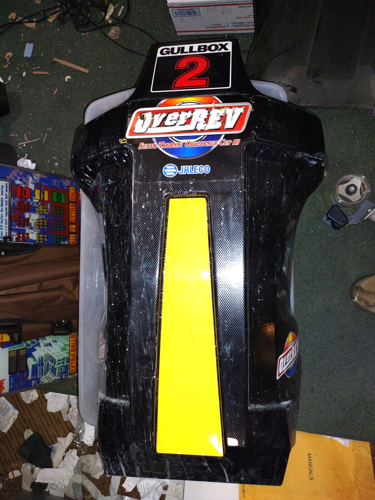 sega over rev arcade seat back part #5290