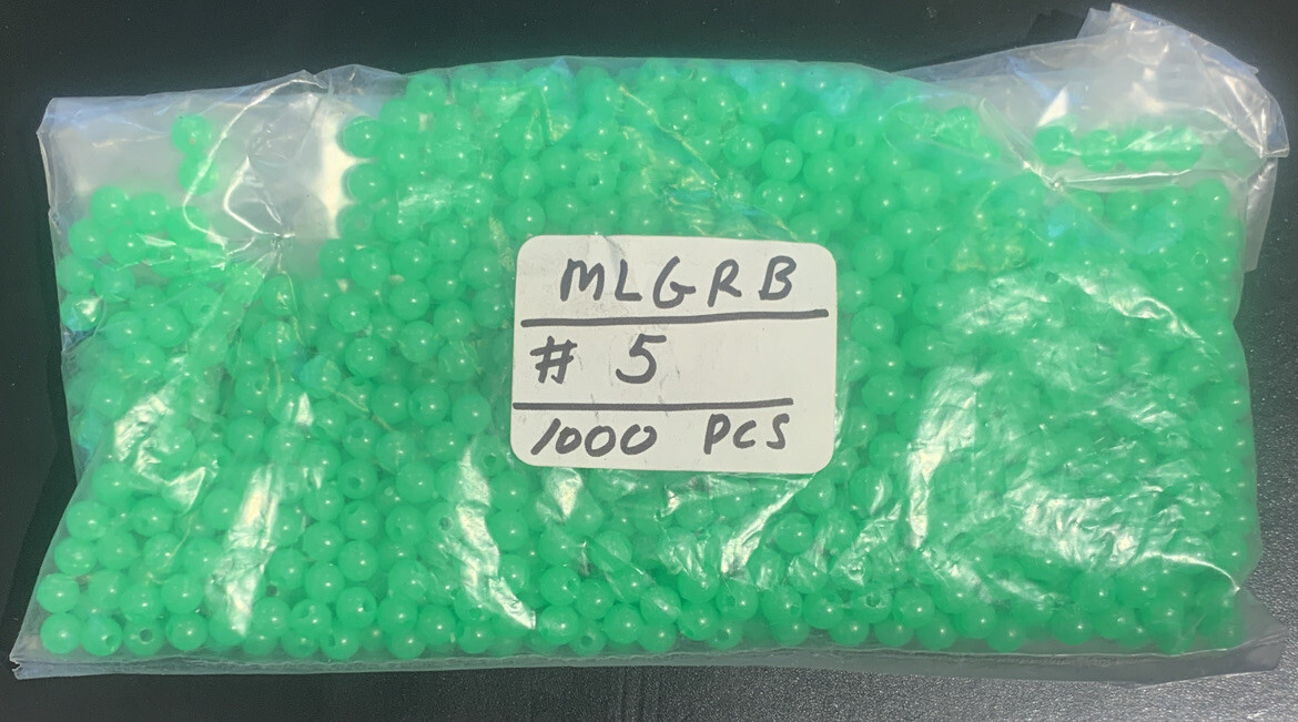 1000 Pieces 5 MM Beads Round Green