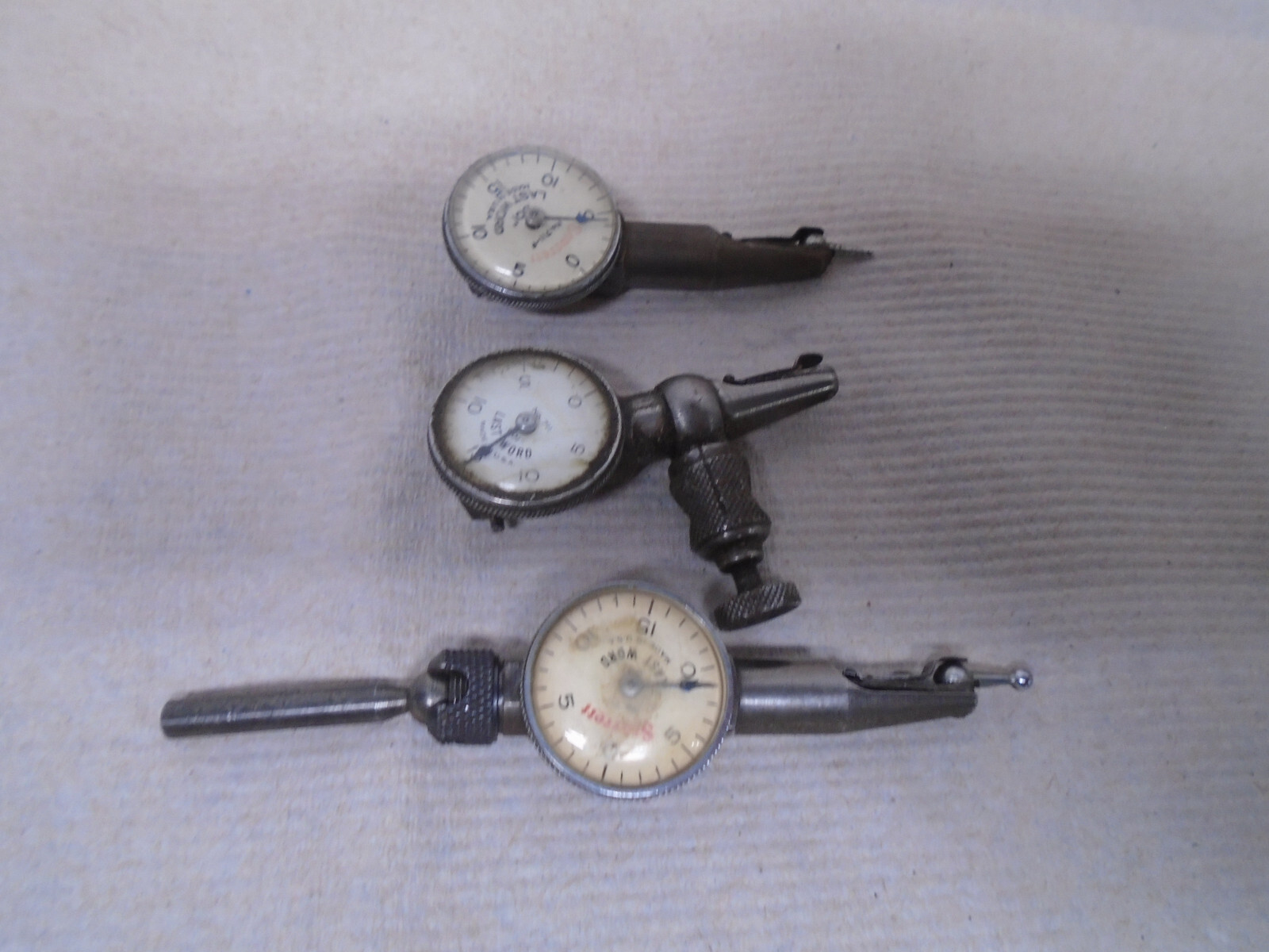 Vintage L.S. Starrett No. 711-F Last Word Dial Indicator lot- for parts