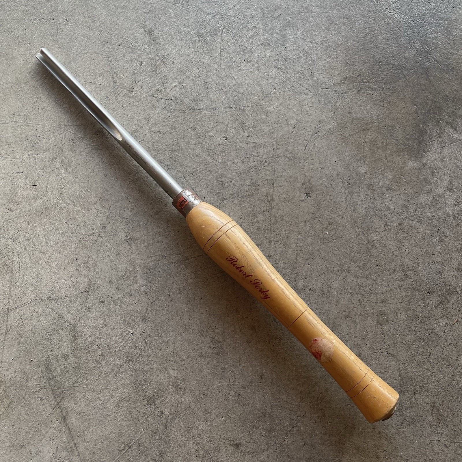 Lot Set of 2 Robert Sorby Lathe Gouges 842 LH (3/8") & 840LH (7/16")