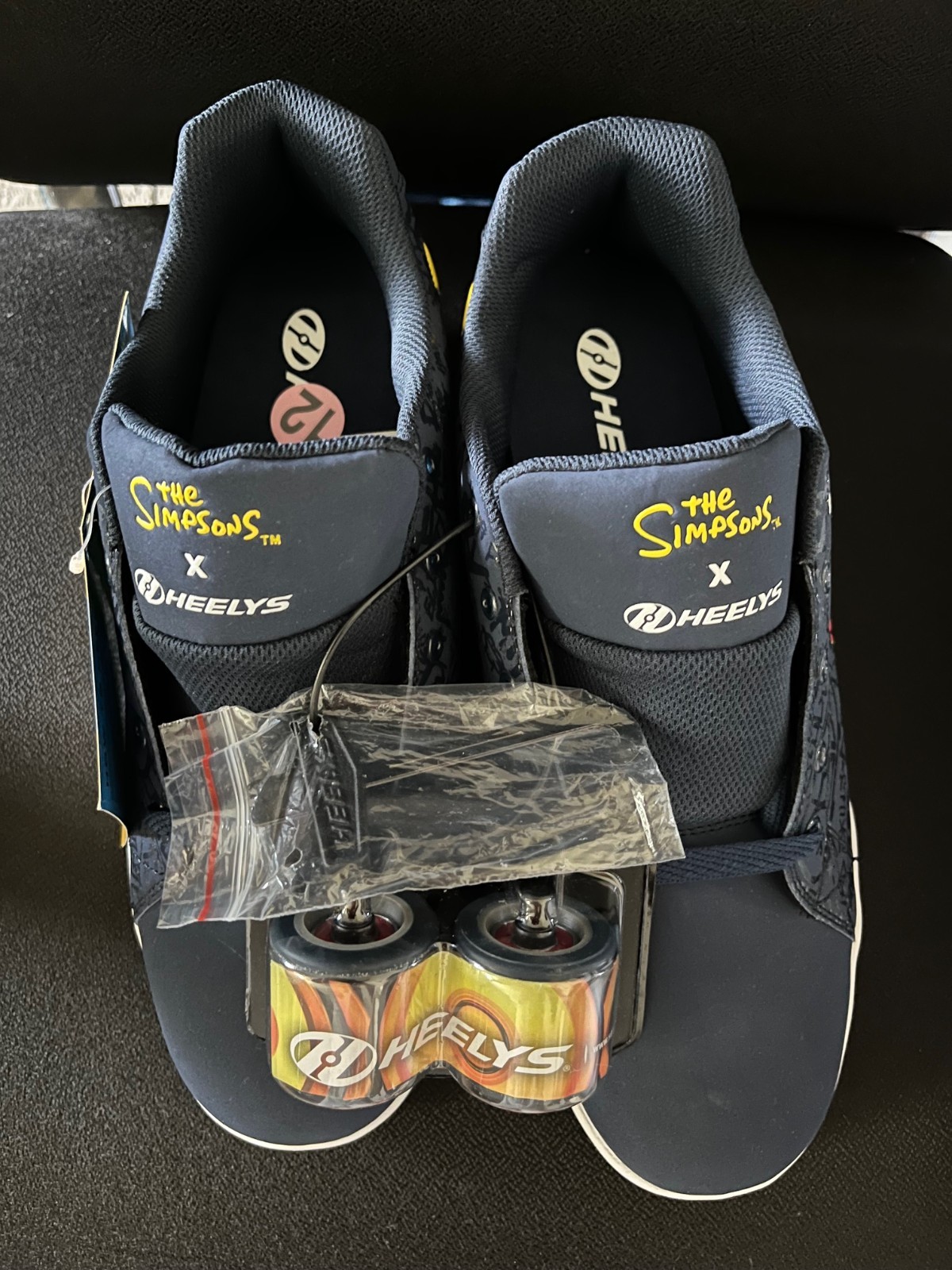 Heelys x The Simpsons Bart Eat My Shorts Blue Skate Shoes Key + Wheels Size 12